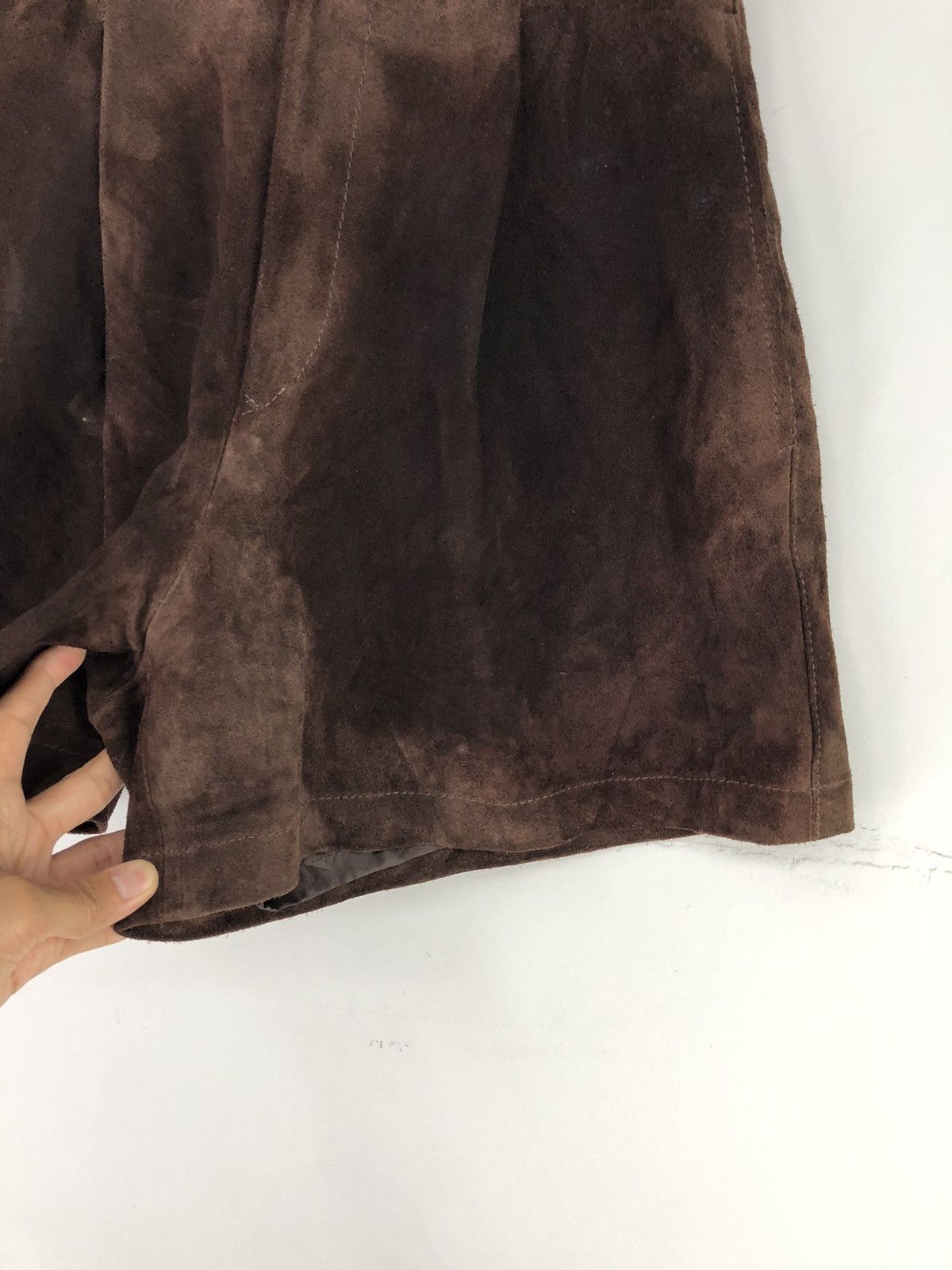 Leather Vintage Cow Leather Short Pants Size 23" - 11 Thumbnail