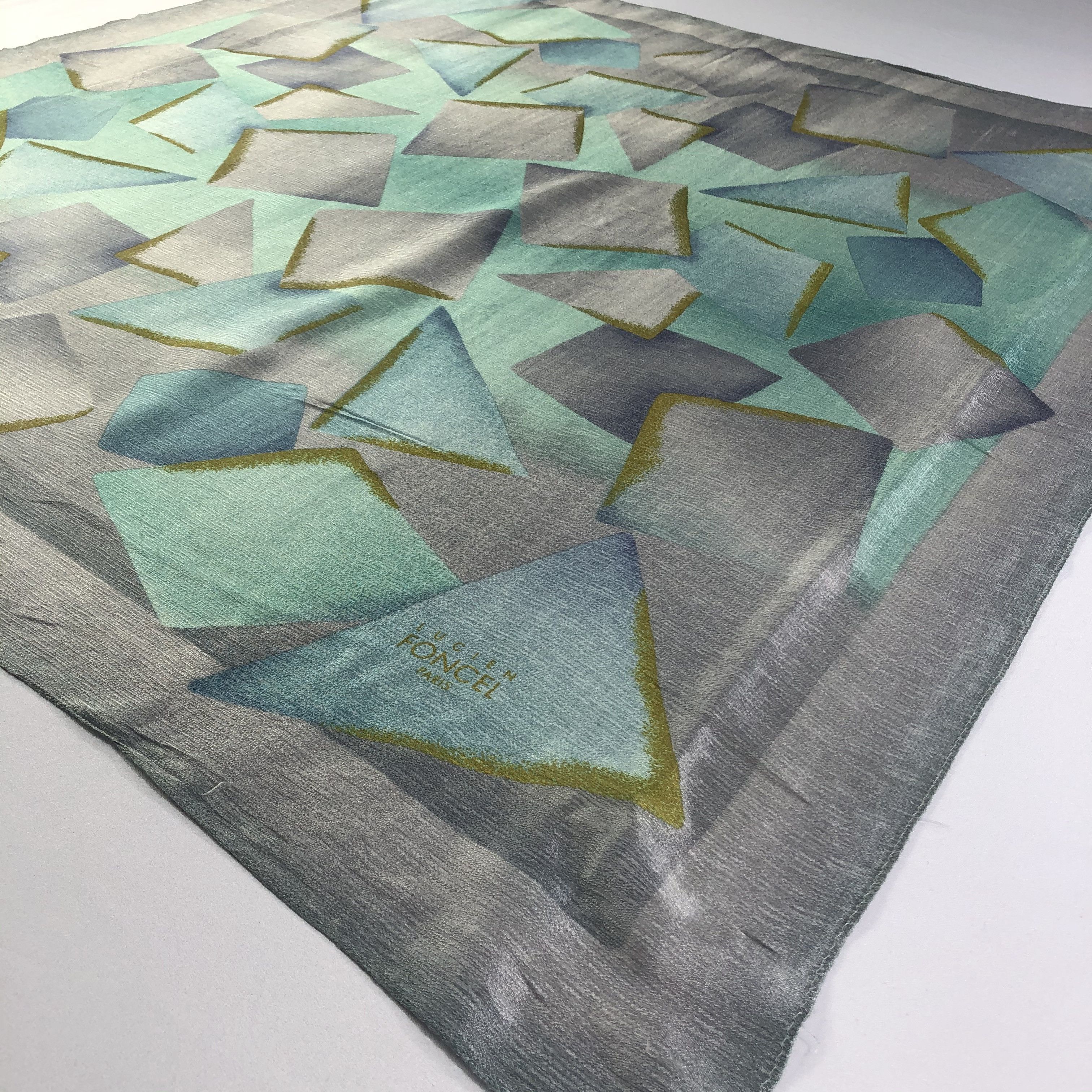 Vintage Vintage Lucien Foncel Paris Silk Scarf Size ONE SIZE - 4 Thumbnail