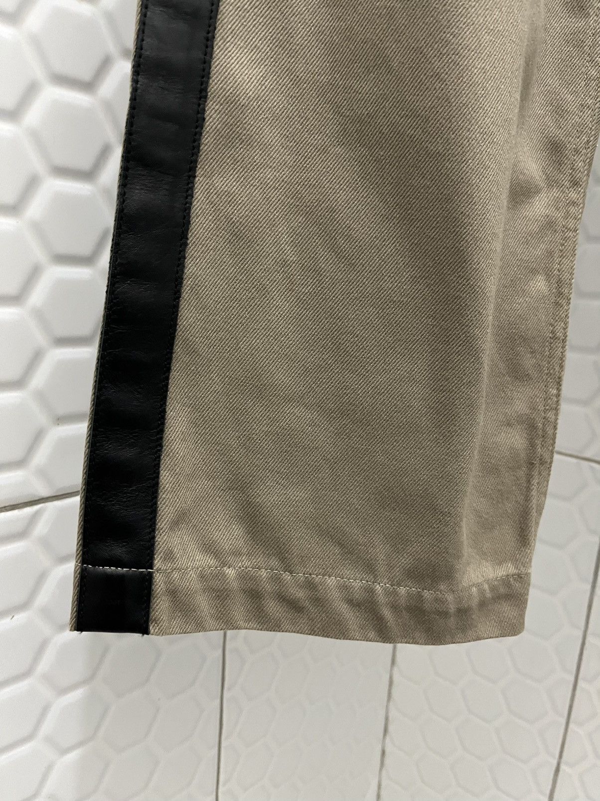 Comme des Garcons AD2007 Tape Leather Baggy Pants Size US 31 - 4 Thumbnail