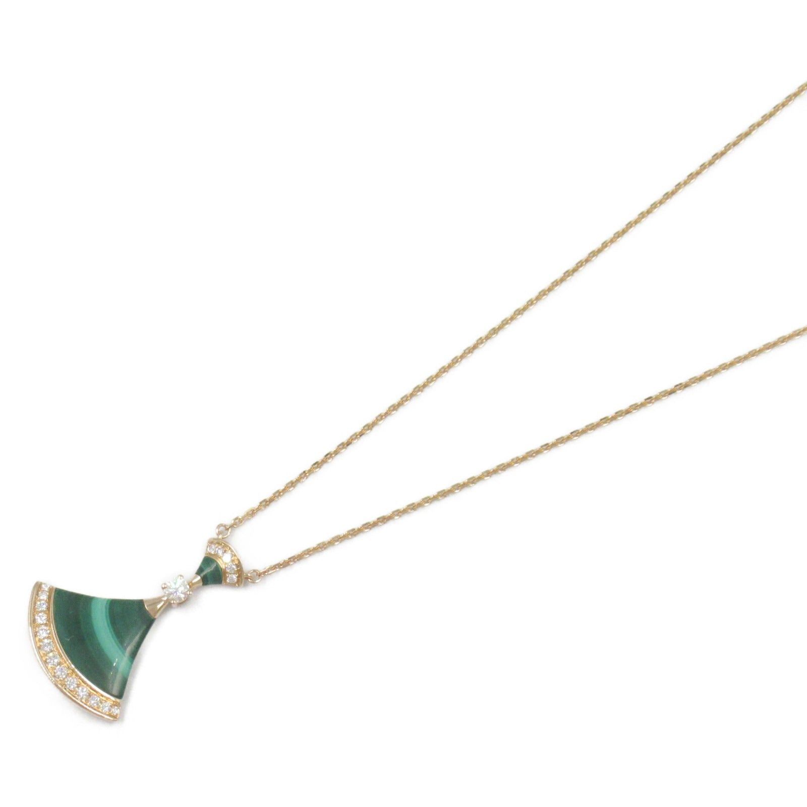 Bvlgari Bvlgari Diva Dream Necklace Malachite Diamond K18Pg (Pink Gold) Clear Green Size ONE SIZE - 1 Thumbnail