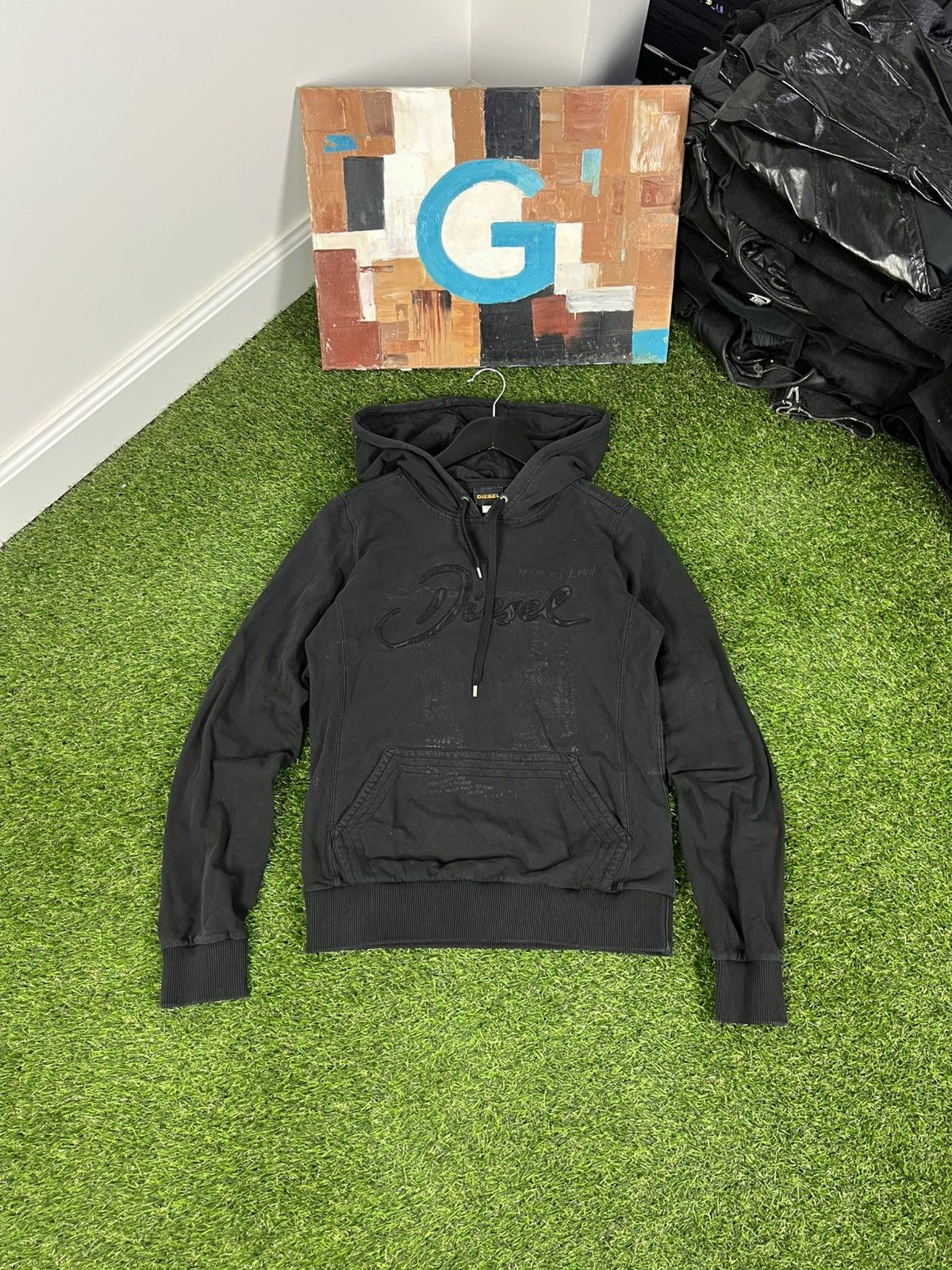 Diesel Vintage 90s Diesel Hoodie Logo Size US M / EU 48-50 / 2 - 1 Thumbnail
