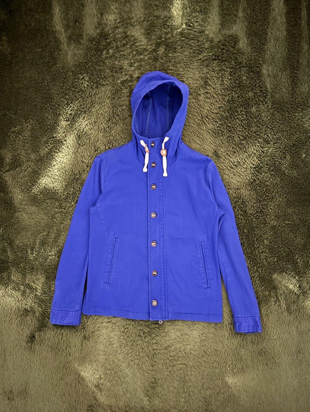 Beams Japan [M] BEAMS Two-Way Hooded Cotton Jacket Blue Size US L / EU 52-54 / 3 - 1 Thumbnail
