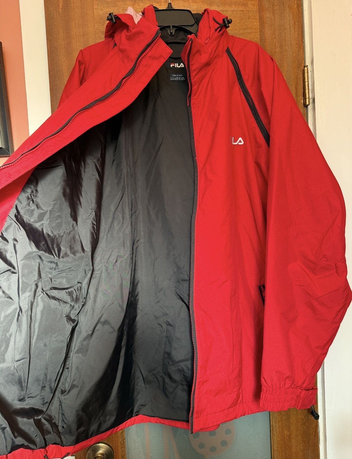 Fila Fila Men’s Red Convertible 3/1 Nylon Hooded Vest Parka XXL Size US XXL / EU 58 / 5 - 12 Thumbnail