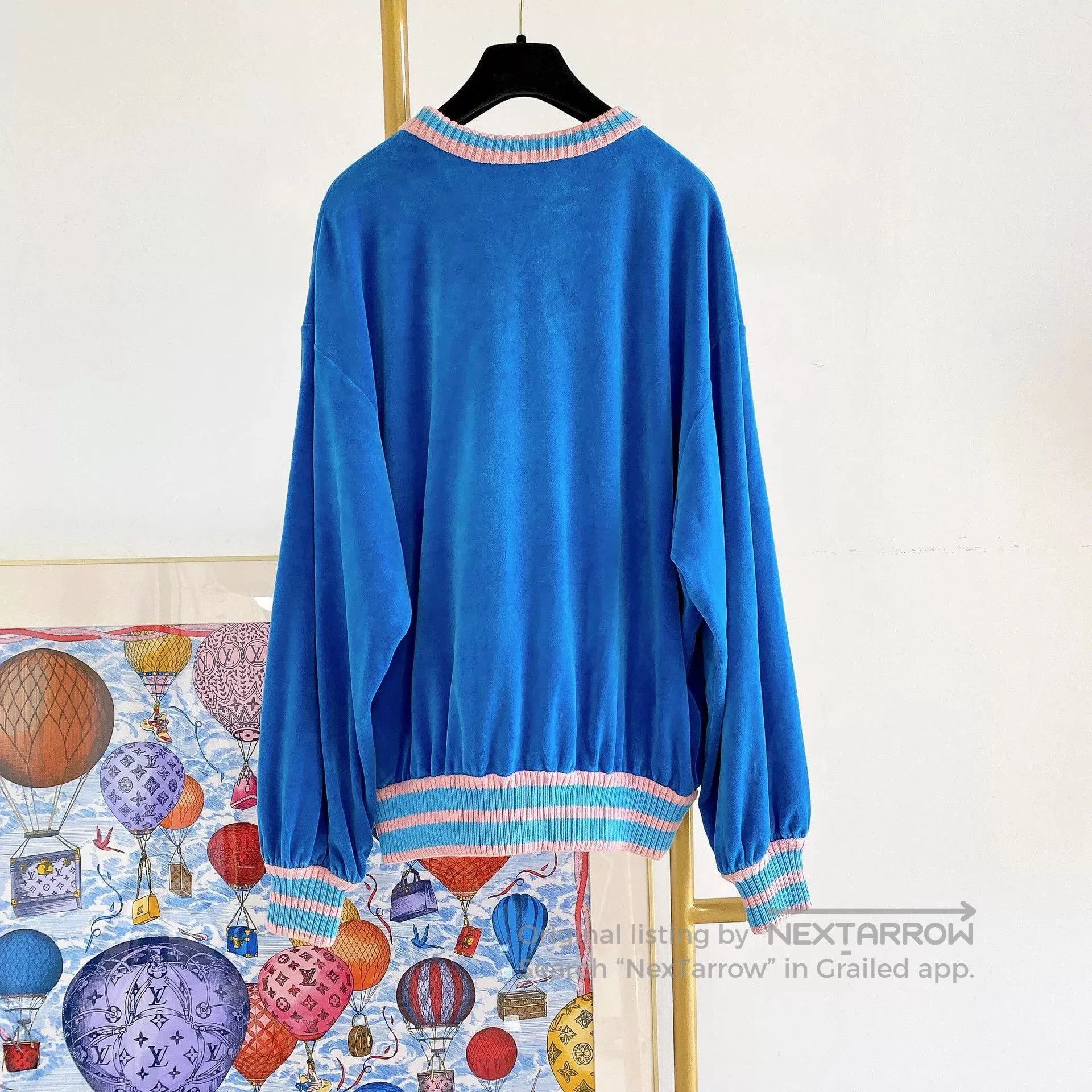 Gucci Gucci Blue Tennis Racket Print Sweatshirt S. Size US S / EU 44-46 / 1 - 2 Thumbnail