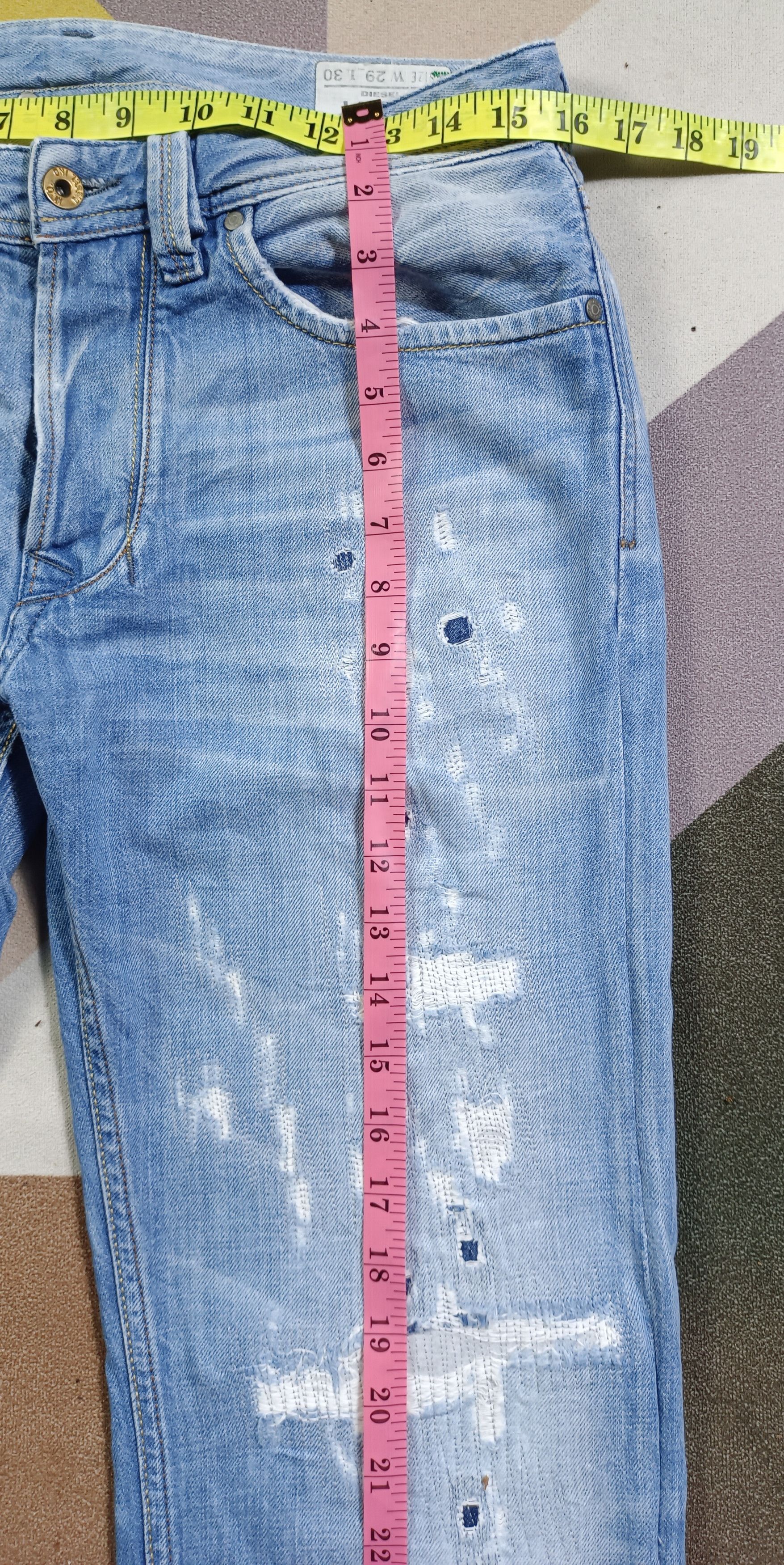 Diesel 🔥 Distressed Denim Diesel LARKEE straight cut Size US 32 / EU 48 - 24 Thumbnail