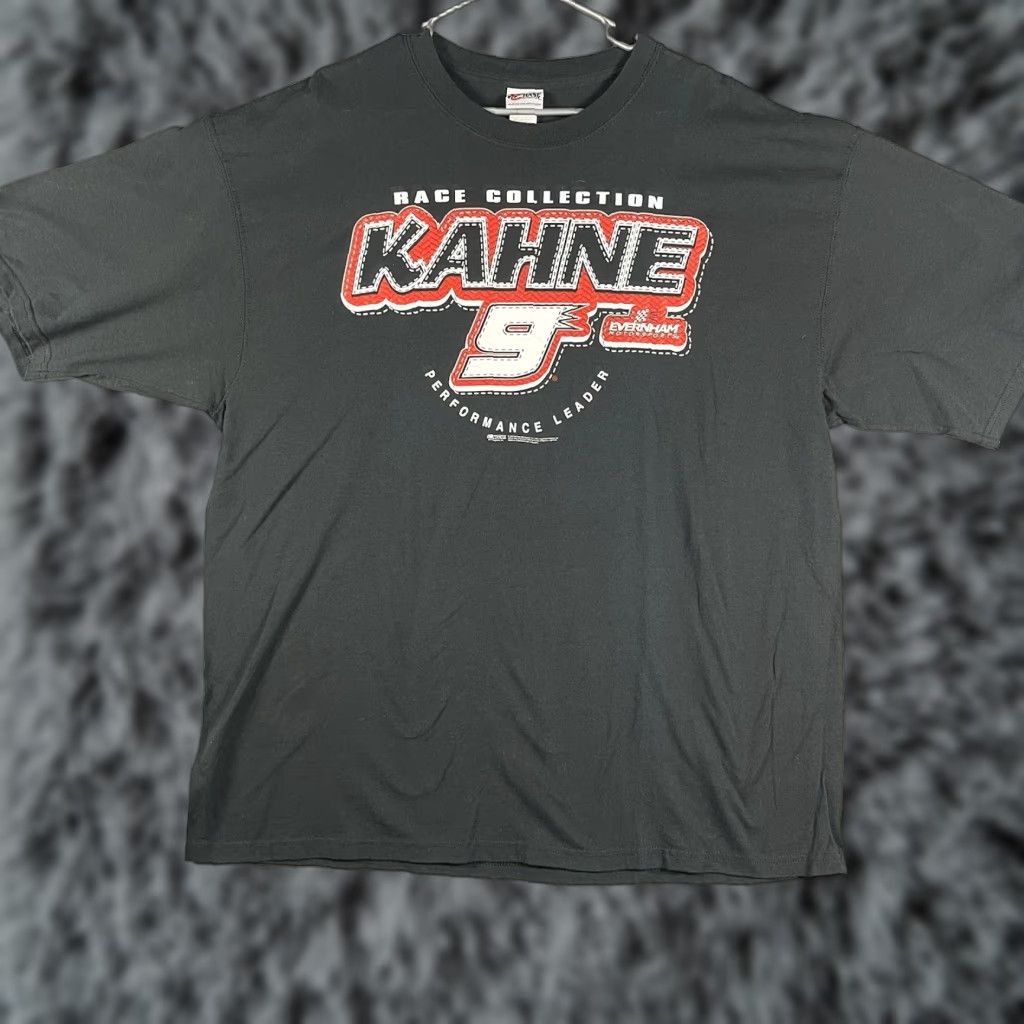Vintage VINTAGE NASCAR Kasey Kahne T-Shirt 2XL Black Dodge Racing #9 Evernham Motorsport Shirt Mens Black 2XL NASCAR Kahne T Shirt Size US XXL / EU 58 / 5 - 1 Thumbnail
