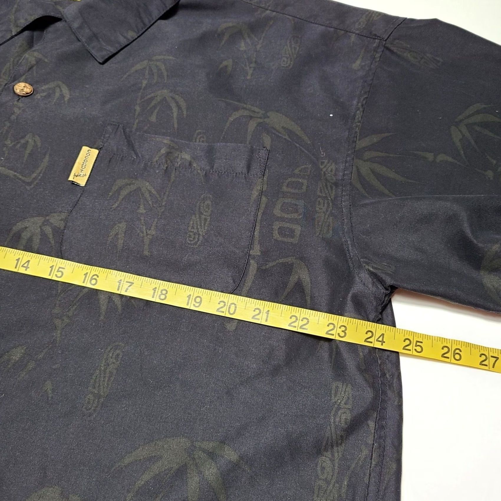 Vintage Coconut Pier Hawaiian Shirt XL Men's Button Up Short Sleeve Black Floral Size US XL / EU 56 / 4 - 7 Thumbnail