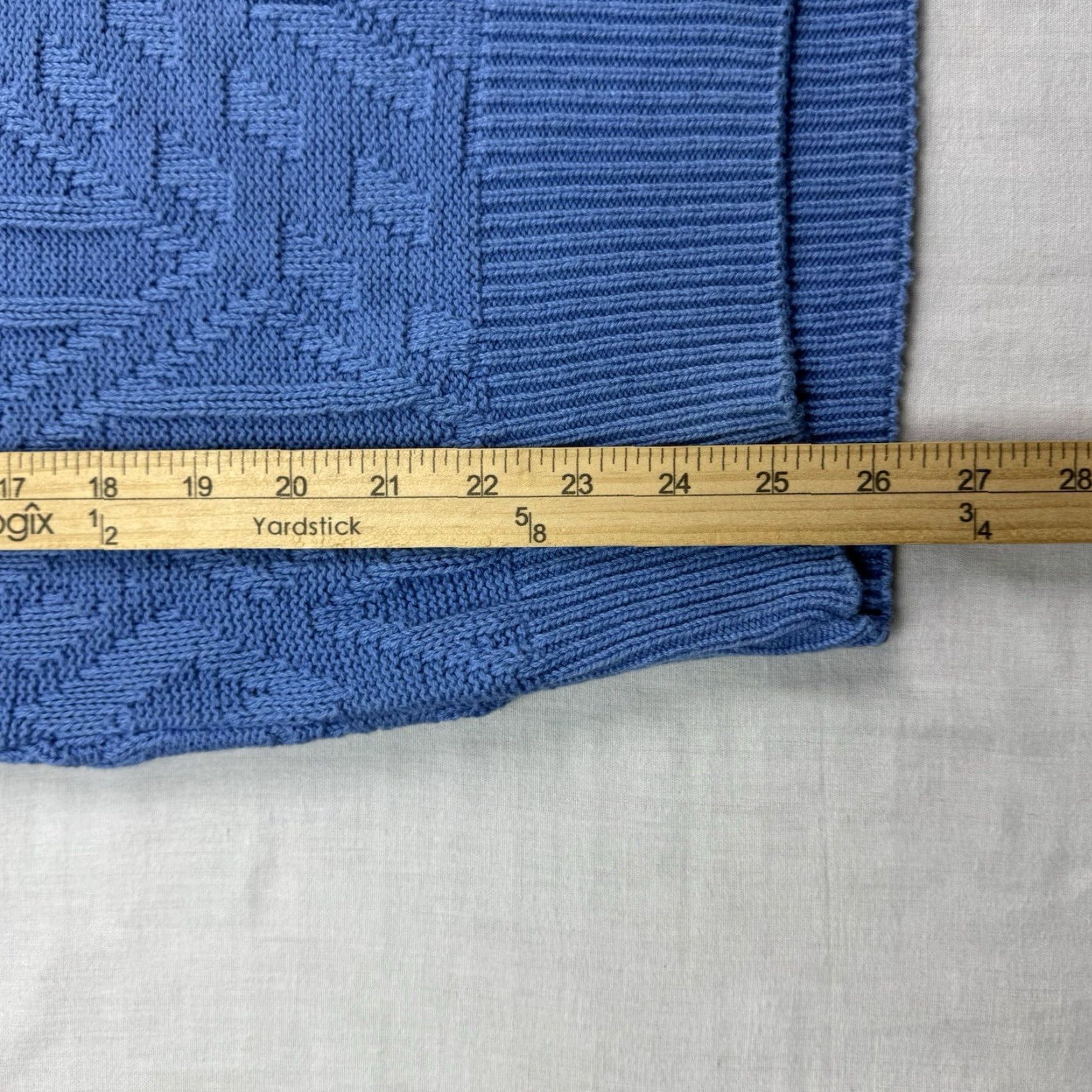 Vintage VINTAGE Le Tigre Sweater Adult Large Blue Knit 100% Cotton 80s 90s Mens Size US L / EU 52-54 / 3 - 5 Thumbnail