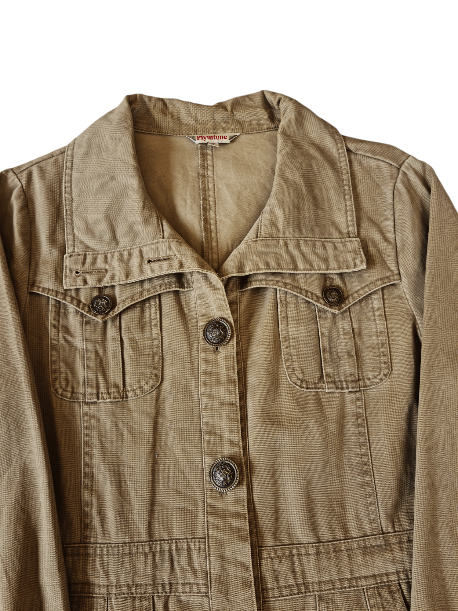 Japanese Brand × Vintage Vtg Plymtone Chore Jacket Button Pocket Size US M / EU 48-50 / 2 - 3 Thumbnail