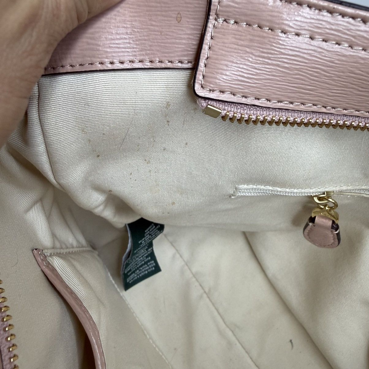 Polo Ralph Lauren Lauren Ralph Lauren Pale Blush Leather Tote with Gold Size ONE SIZE - 10 Thumbnail