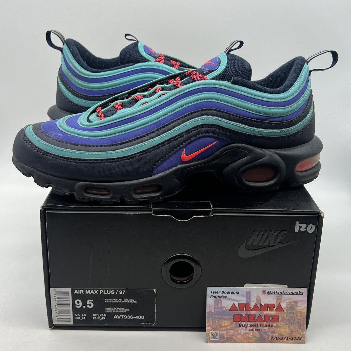 Nike air max plus 97 obsidian best sale