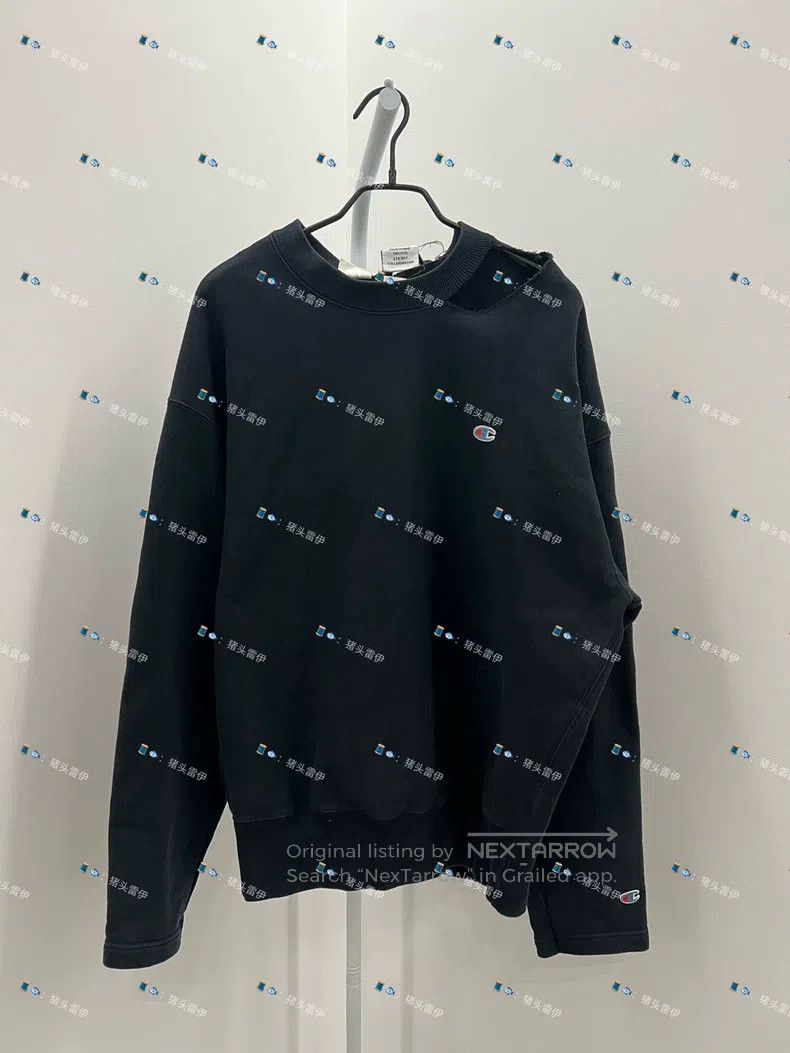 Vetements Vetements Ripped silhouette black top hoodie Size US XS / EU 42 / 0 - 1 Thumbnail