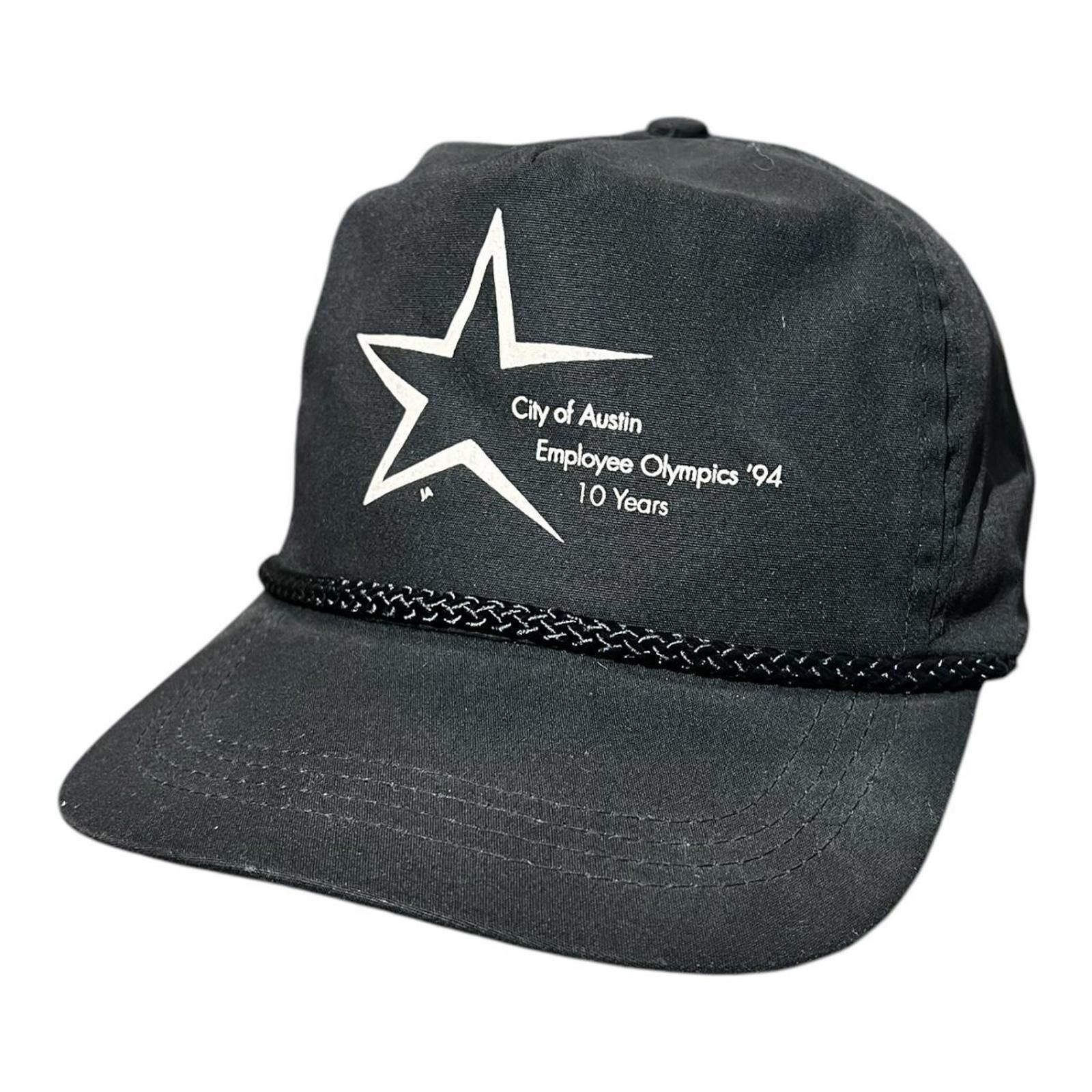 Designer Vintage 90s Austin Employee Olympics 10 Year Strapback Hat Size ONE SIZE - 1 Thumbnail