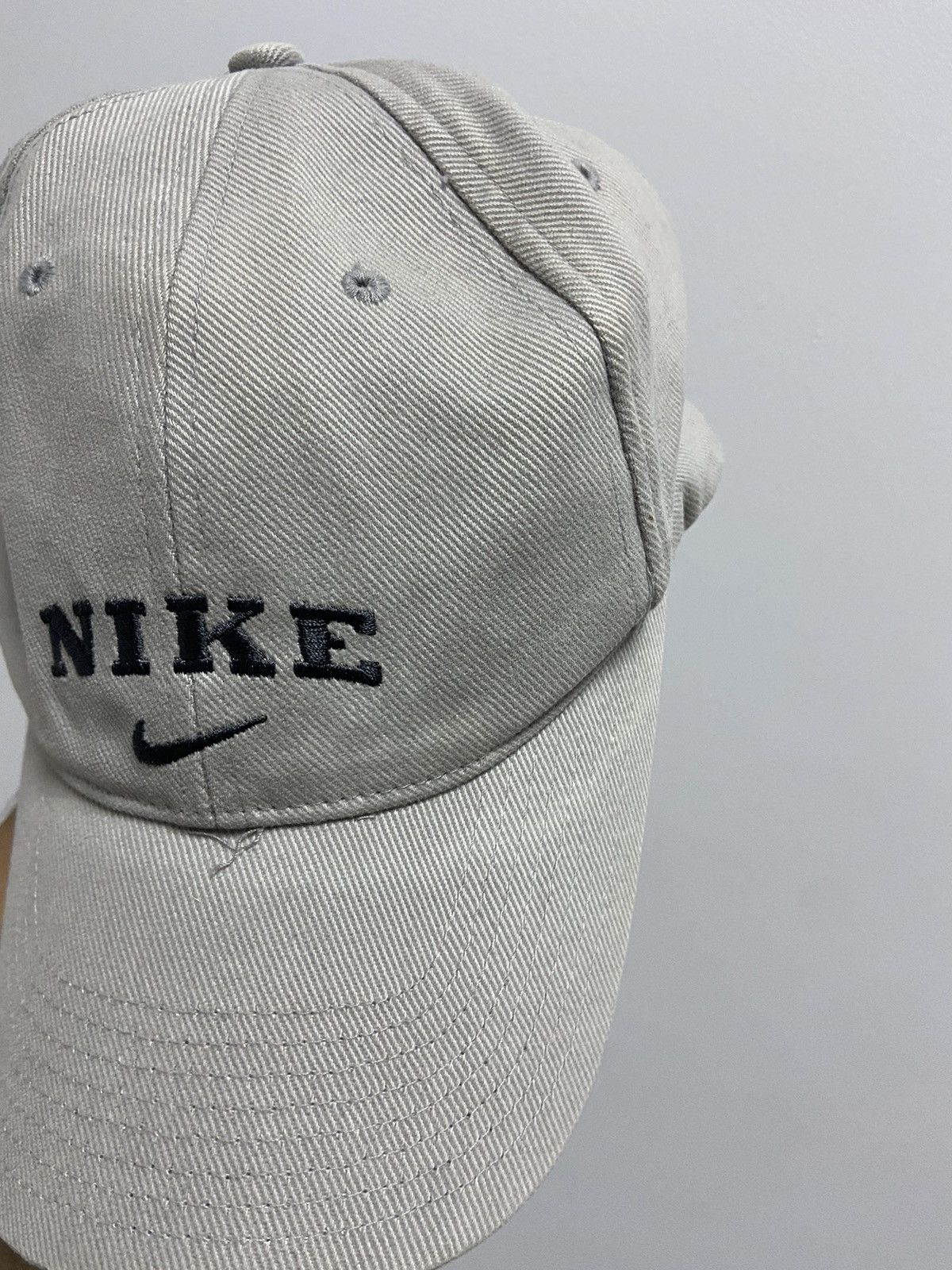 Nike × Vintage Nike Cap Vintage Small Logo Skate Y2K Style Drill Size ONE SIZE - 9 Thumbnail