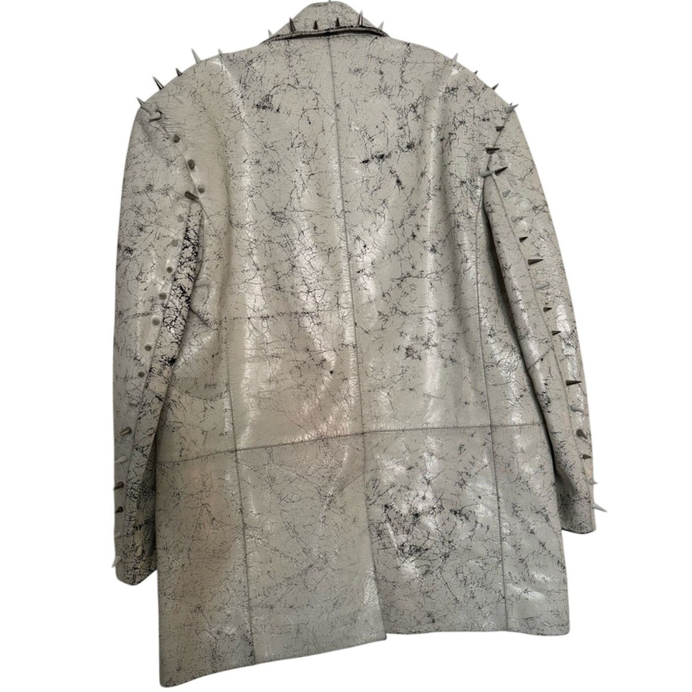 Acne Studios Acne Studio Cream and Black Studded Blazer NWT Runway Piece Size 38R - 2 Thumbnail