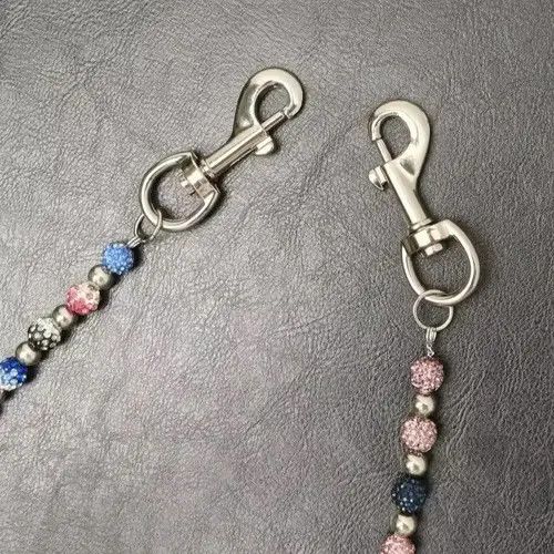 VIBE Round Beads Multicolor Punk Pants Chain Size ONE SIZE - 2 Thumbnail