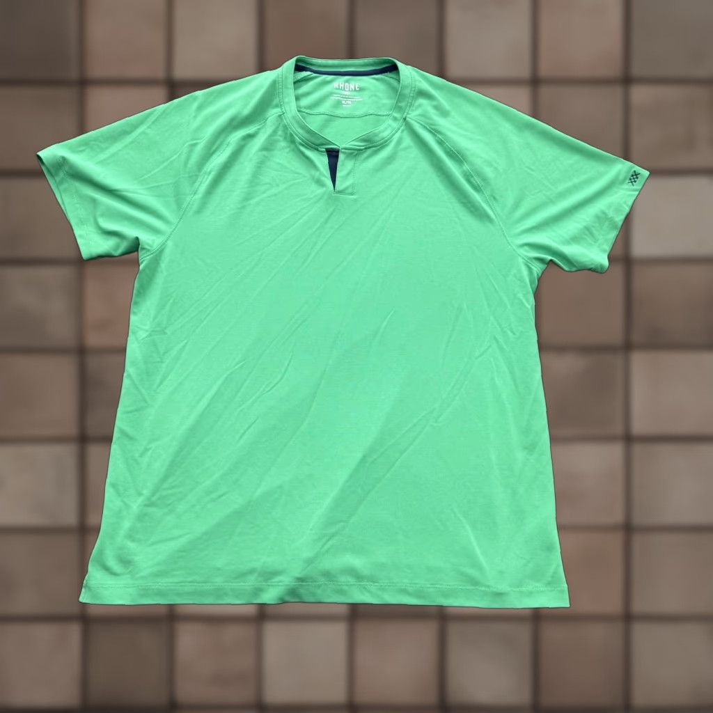 Rhone Rhone Shirt Mens XL Green Performance Athletic Short Sleeve Tee Size US XL / EU 56 / 4 - 1 Thumbnail