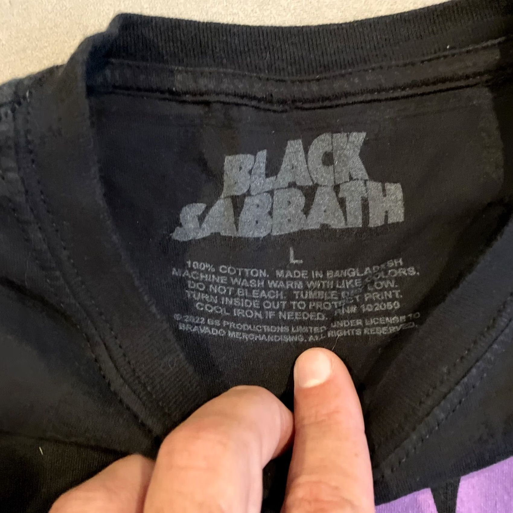 X-LARGE OFFICIAL Black Sabbath OZZY Black Short Sleeve Crew Neck T Shirt Large Mens Shirt Graphic Print Band Music Black Sabbath Size US L / EU 52-54 / 3 - 3 Thumbnail