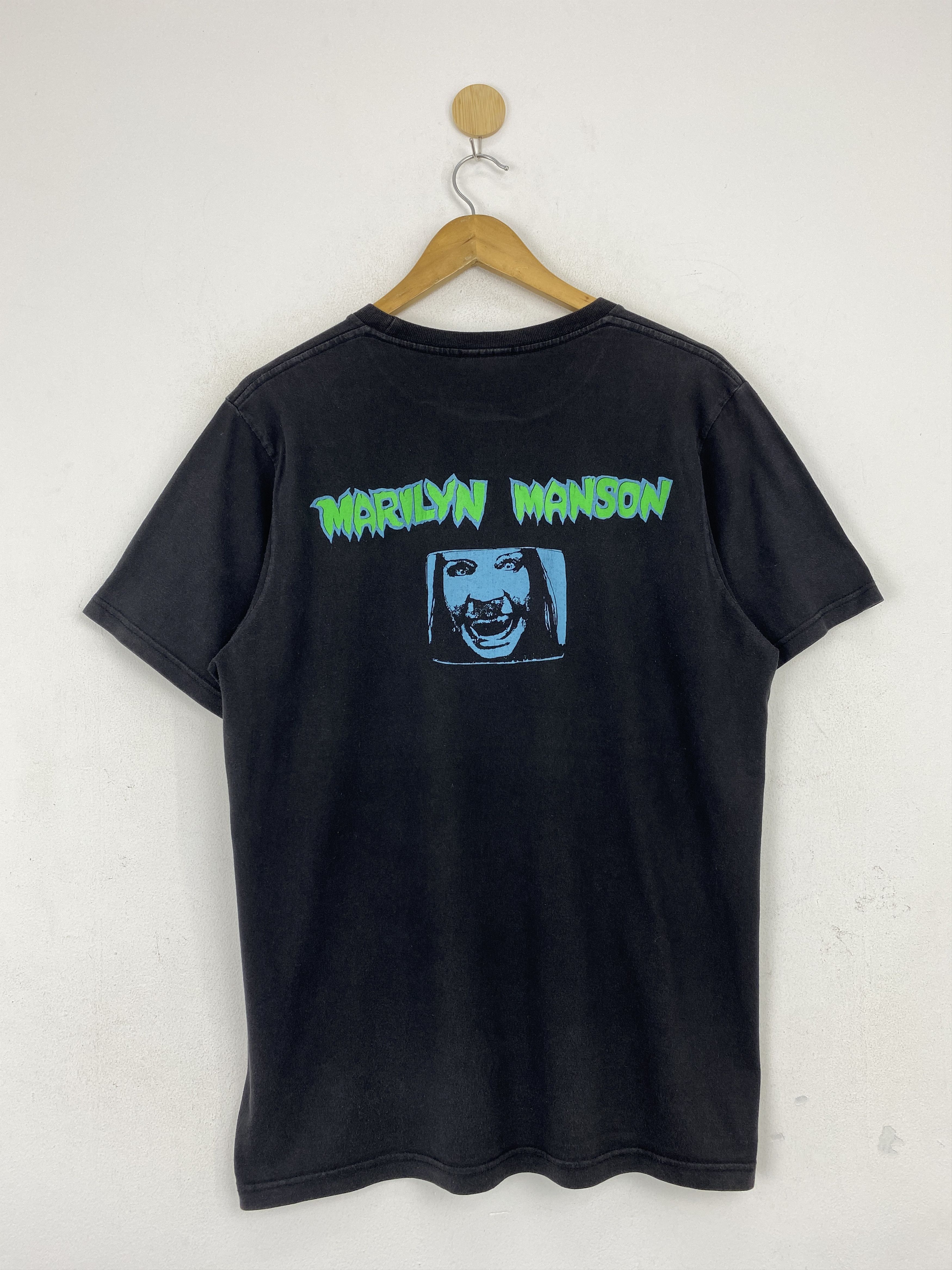 Band Tees × Marilyn Manson × Vintage Vintage Marilyn Manson Antichrist Superstar Tee TA0630 Size US L / EU 52-54 / 3 - 3 Thumbnail
