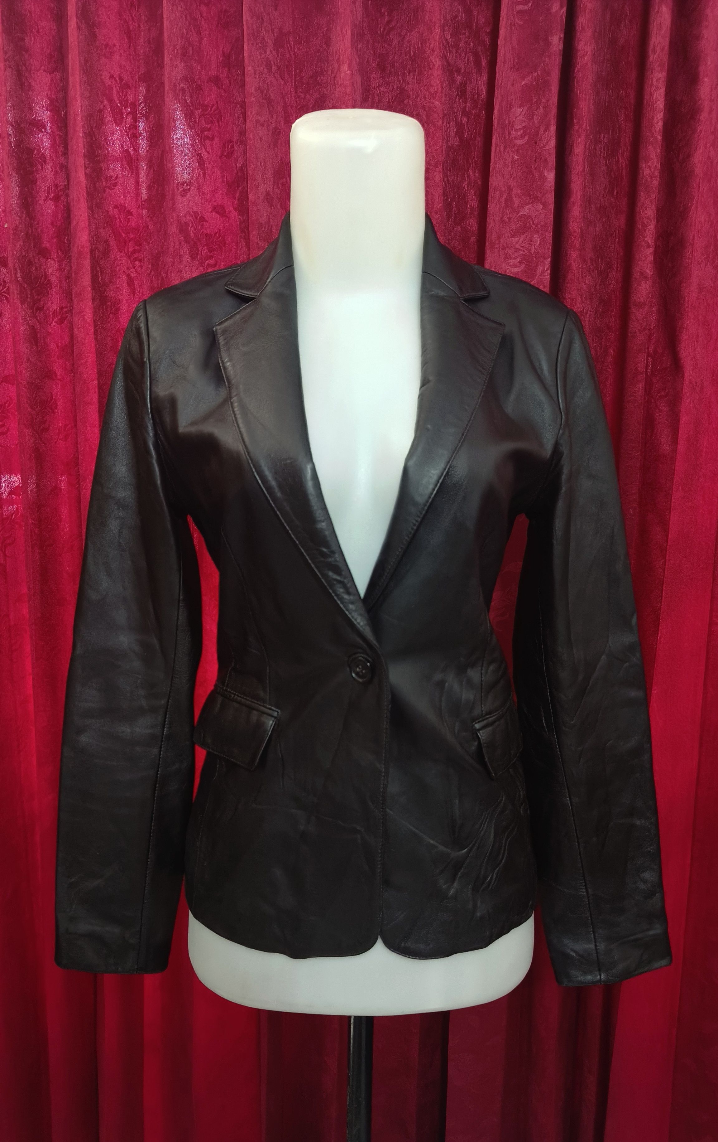 Vintage Vintage Y2K TASSE TASSE Women's Sheepskin Leather Jacket Size S / US 4 / IT 40 - 5 Thumbnail