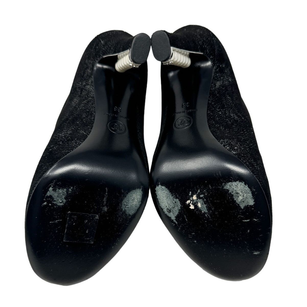 Chanel Chanel Pearl Heel CC logo Victorian Ankle Boots size 38 Size US 8 / IT 38 - 7 Thumbnail