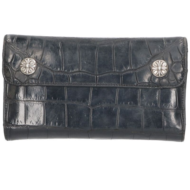 CHROME HEARTS WAVE ALLIGATOR 未使用品インボイス Chrome Hearts Wave Alligator Leather Wallet