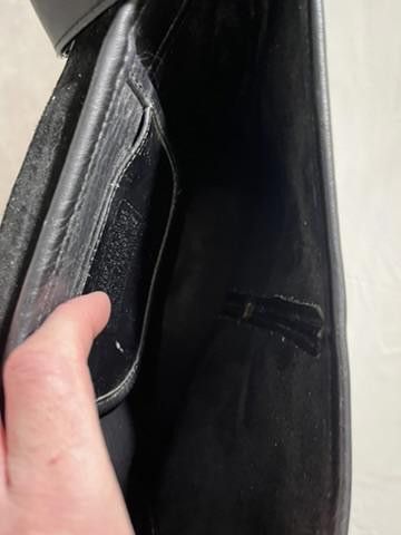 Coach Stylish Coach Black Leather Handbag Size ONE SIZE - 7 Thumbnail