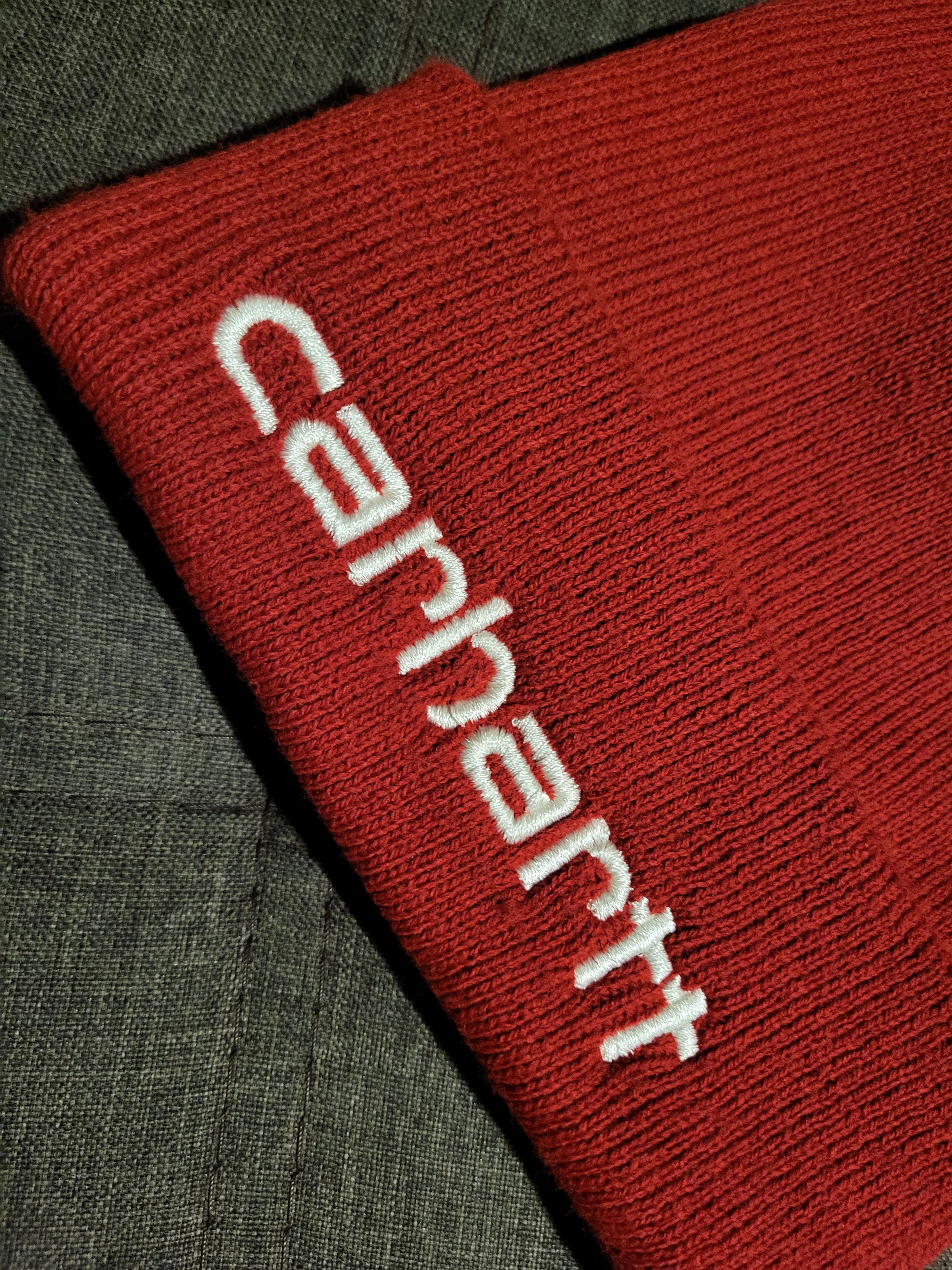 Carhartt Vintage CARHARTT beanie skull cap big Logo Size ONE SIZE - 2 Thumbnail