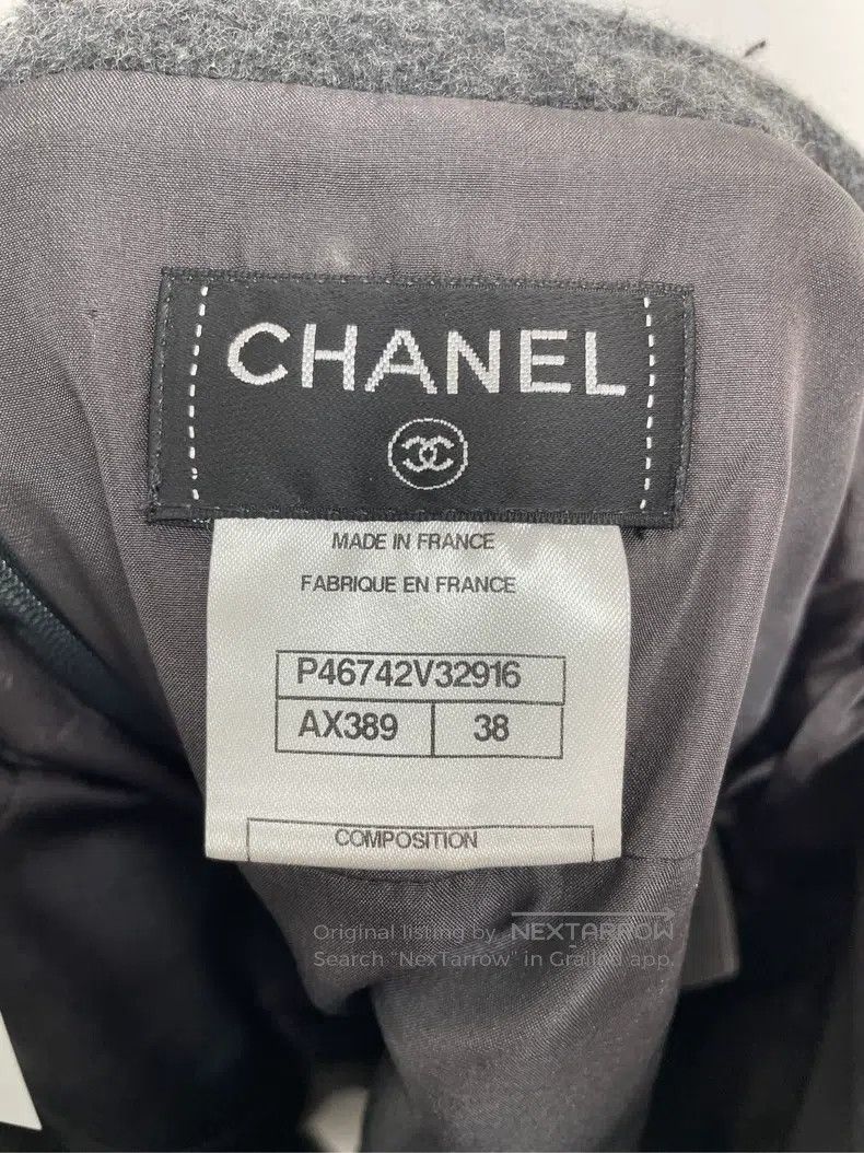 Chanel Chanel Grey skirt Size 25" / US 0 / IT 36 - 5 Thumbnail