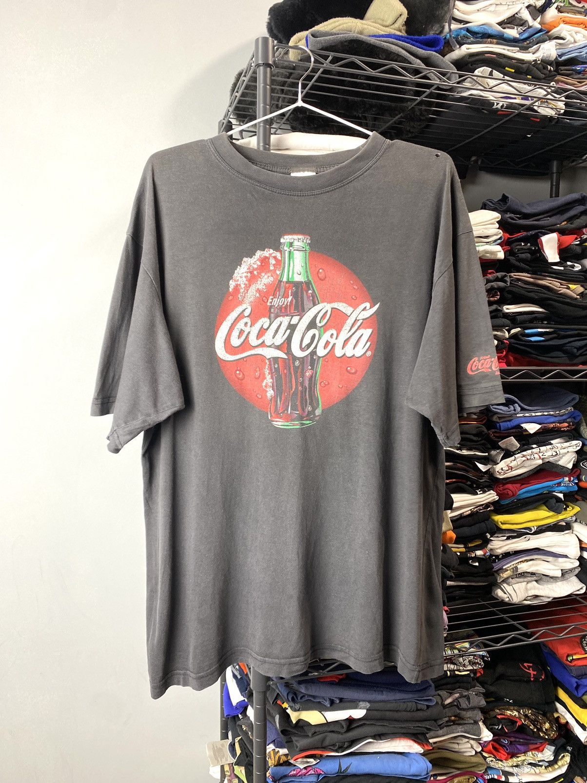 Band Tees Vintage 1990’s Enjoy Coca-Cola Faded T Shirt Pepsi Sprite Size US L / EU 52-54 / 3 - 1 Thumbnail