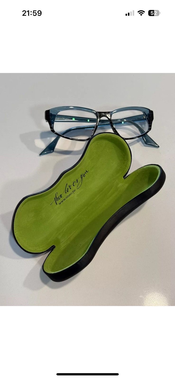 Other Acetate Theo Ottenbros Blue Eyeglasses Frames Size ONE SIZE - 1 Thumbnail