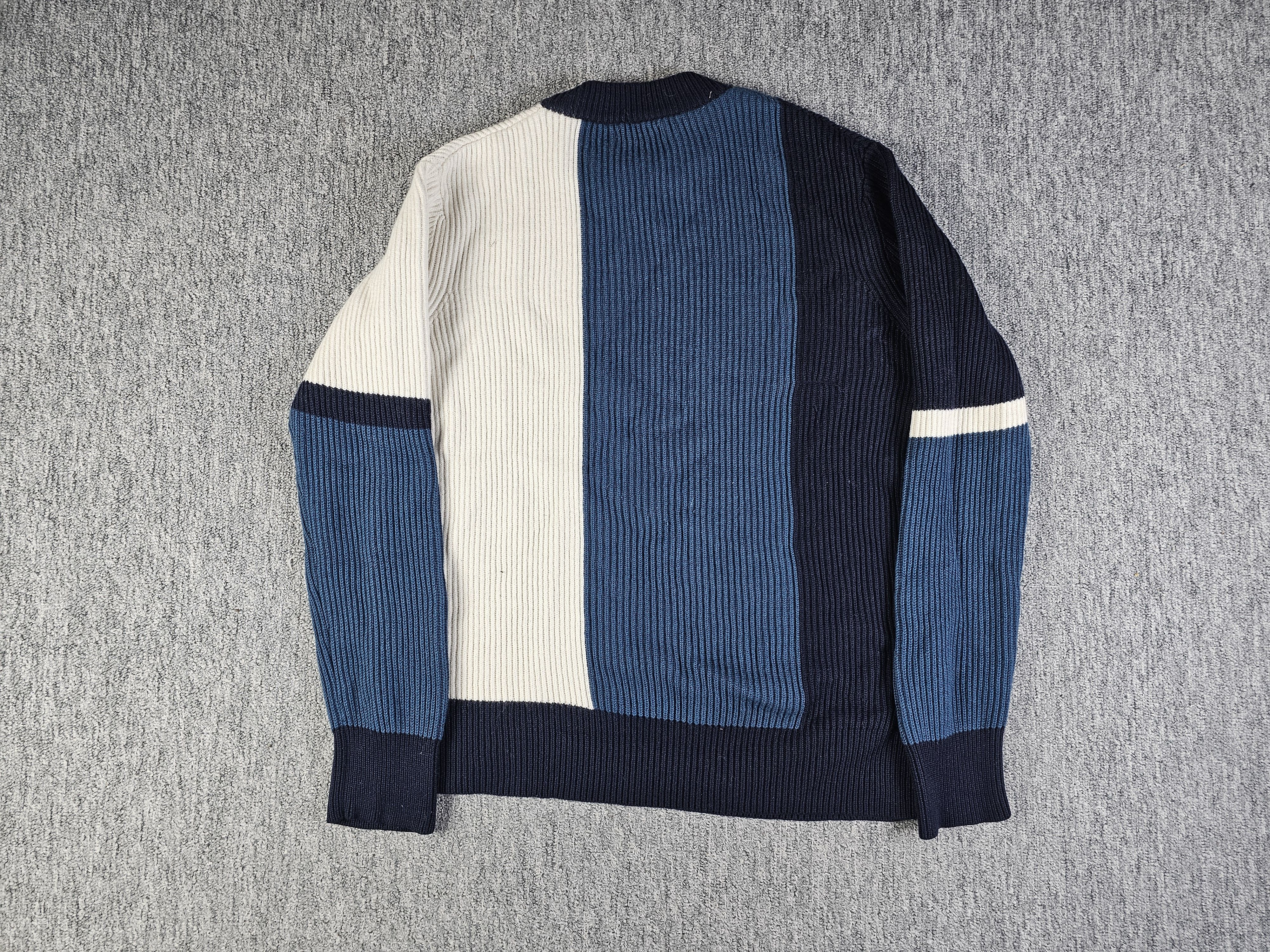 J.Lindeberg J.Lindeberg Ivan Colorblock Wool Blend Crewneck Sweater L Size US L / EU 52-54 / 3 - 3 Thumbnail