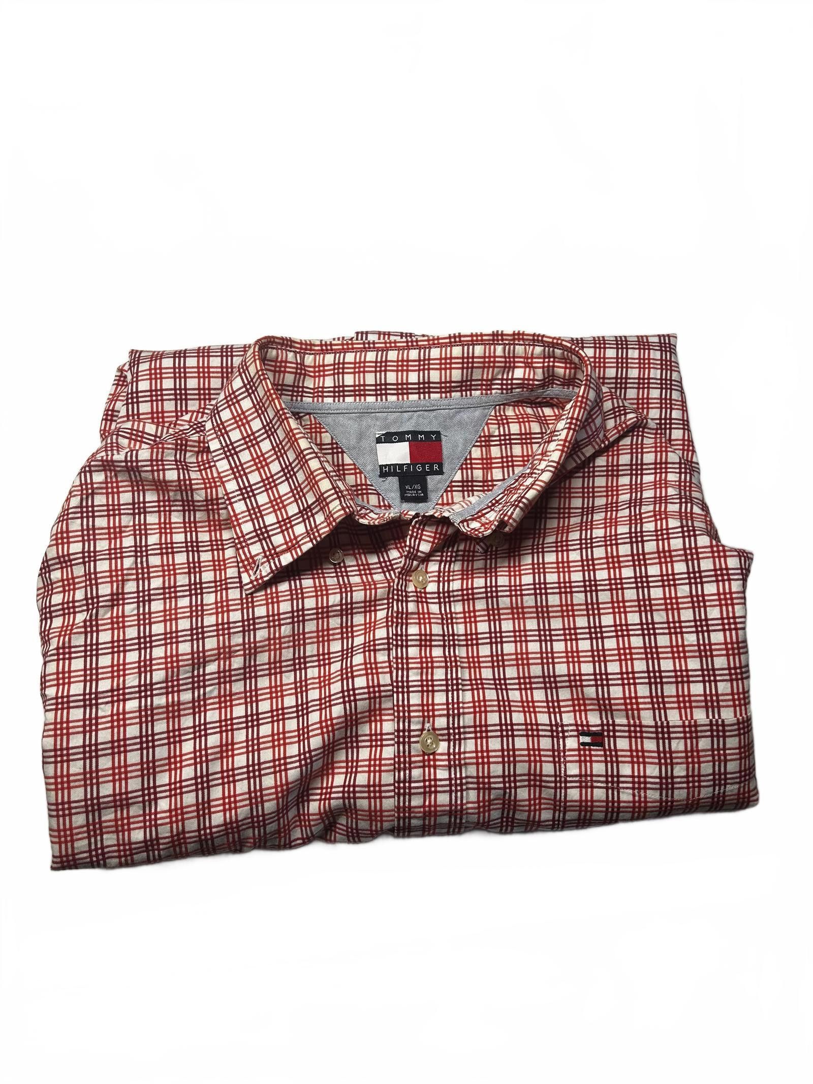Tommy Hilfiger Tommy Hilfiger Red Checked Shirt - XL Size US XL / EU 56 / 4 - 5 Thumbnail