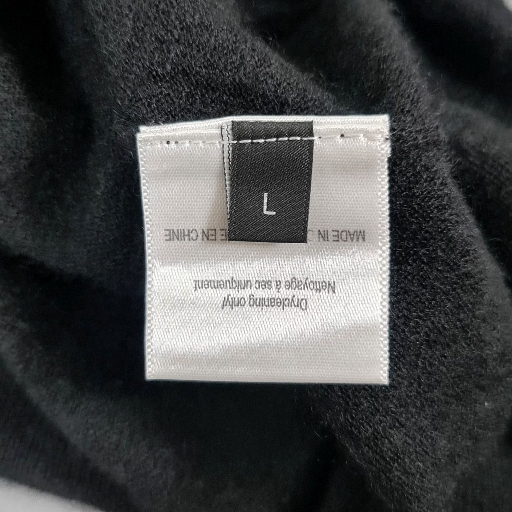 Joseph Joseph Jumper Black Large V-Neck Pullover Knit Cashmere Silk Mens Size US L / EU 52-54 / 3 - 7 Thumbnail