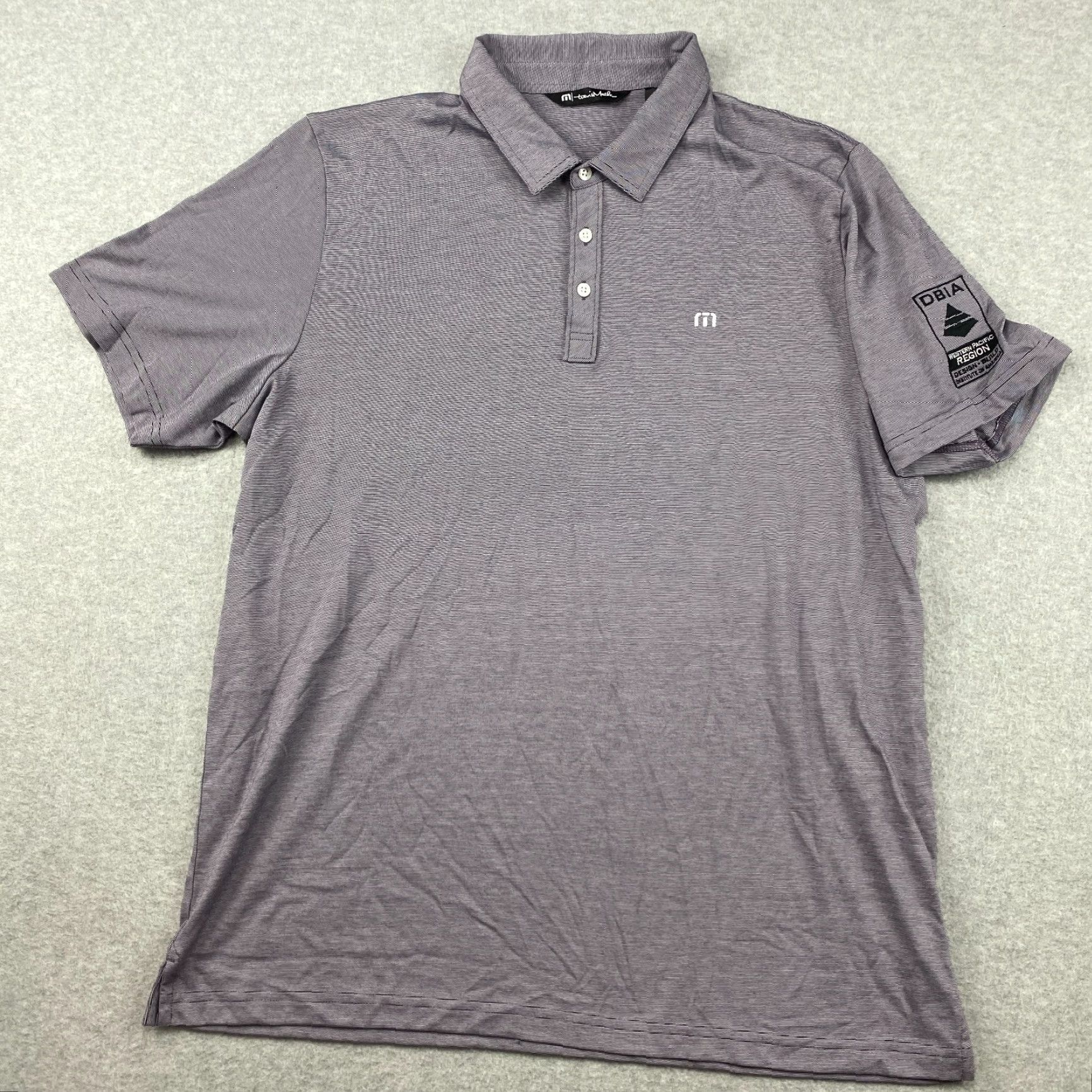 TravisMathew Travis Mathew Polo Shirt Mens 2XL XXL Striped Golf Performance Pima Cotton DBIA Shirt Mens 2XL Striped Golf Polo Travis Mathew PM Size US XXL / EU 58 / 5 - 2 Thumbnail