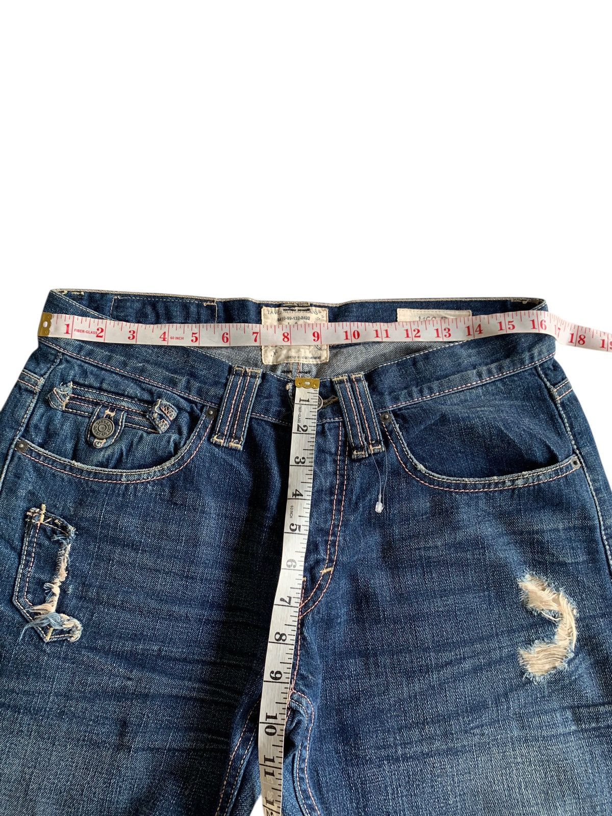 If Six Was Nine TAVERNITI SO JEANS SELVEDGE BUTTON FLY JAPANESE DENIM Size US 33 - 20 Thumbnail