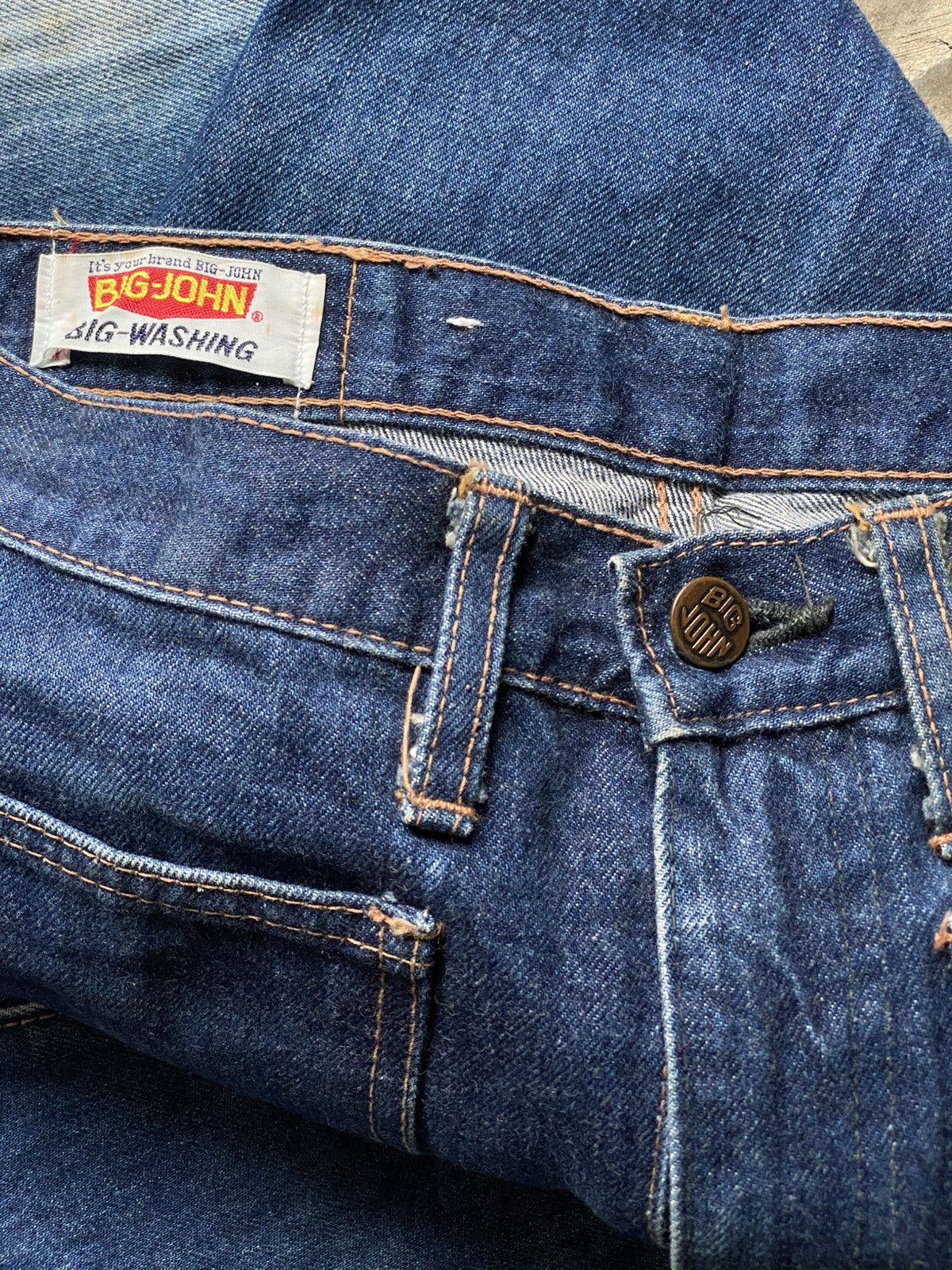 Big John BIGJHON SUPER FLARE BELL BOTTOM SCOVILL BUSHPANTS Size US 27 - 6 Thumbnail