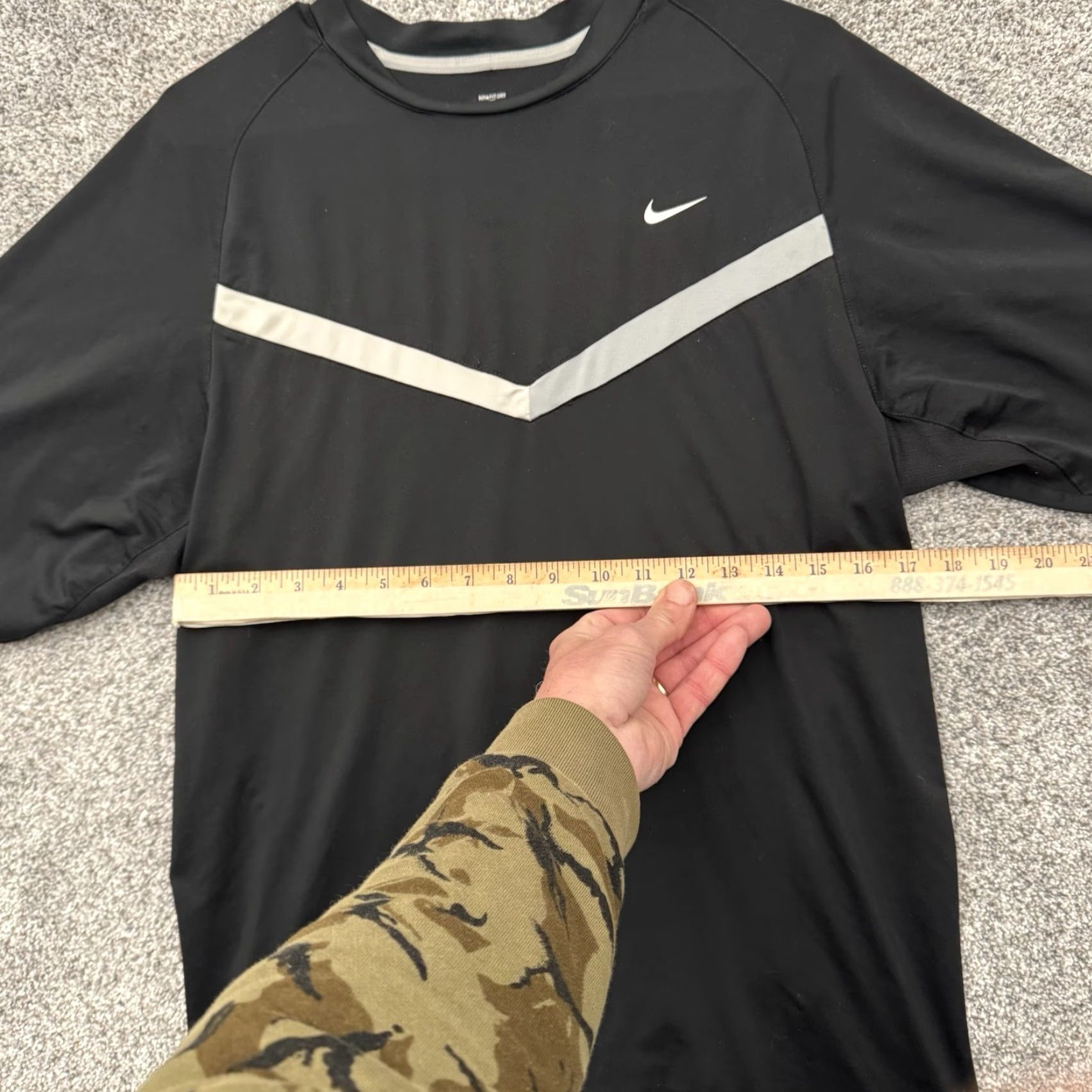 Nike Nike Dri-Fit Shirt Mens Medium Black Athletic Performance Run Gym Streetwear T-Shirt Size US M / EU 48-50 / 2 - 3 Thumbnail