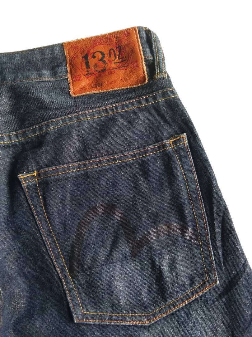 Rare💥Evisu Black Seagull Selvedge Jeans Denim🎌