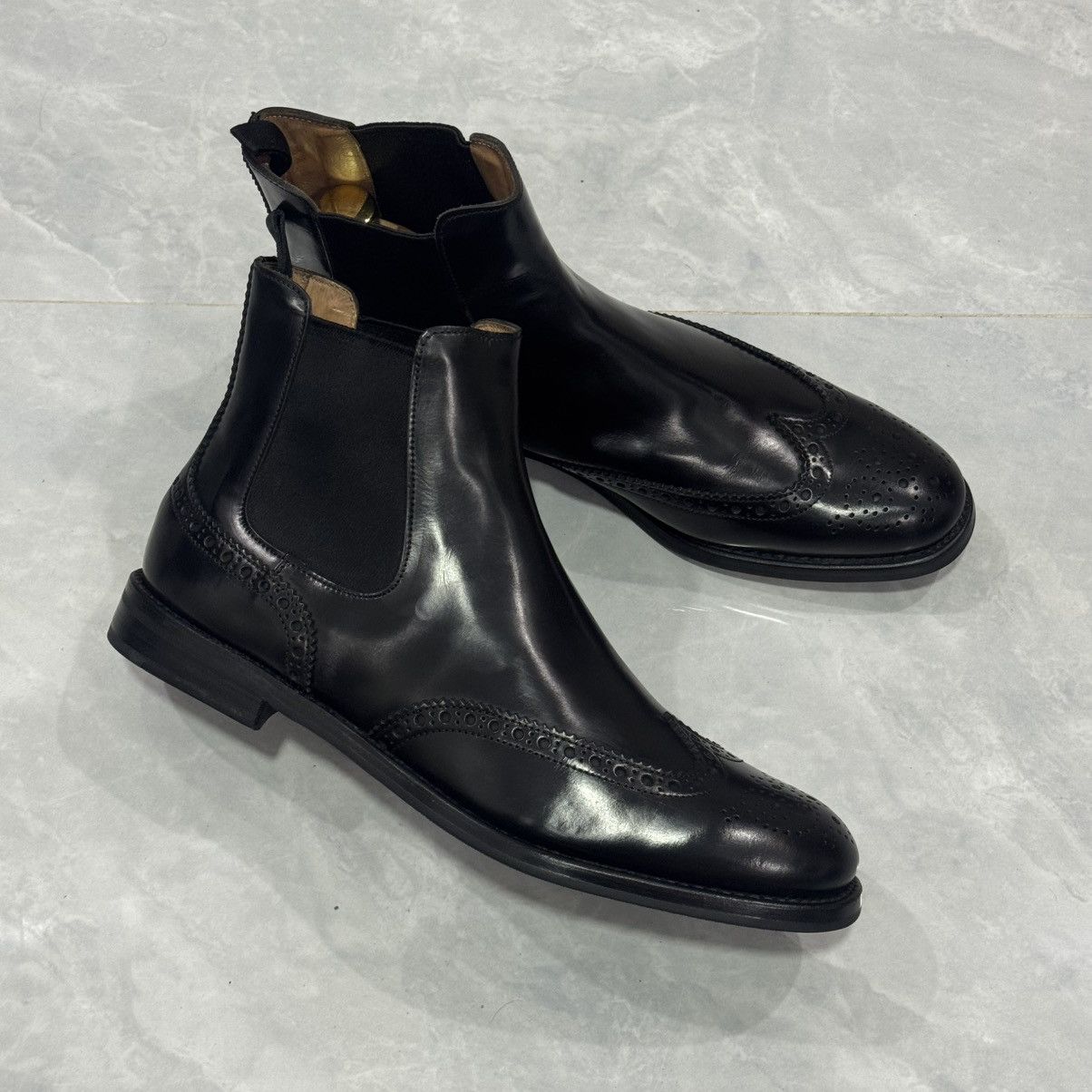 Church's Church’s Ketsby WG Polished Binder Brogue Chelsea Boots🖤 Size US 11 / IT 41 - 14 Thumbnail
