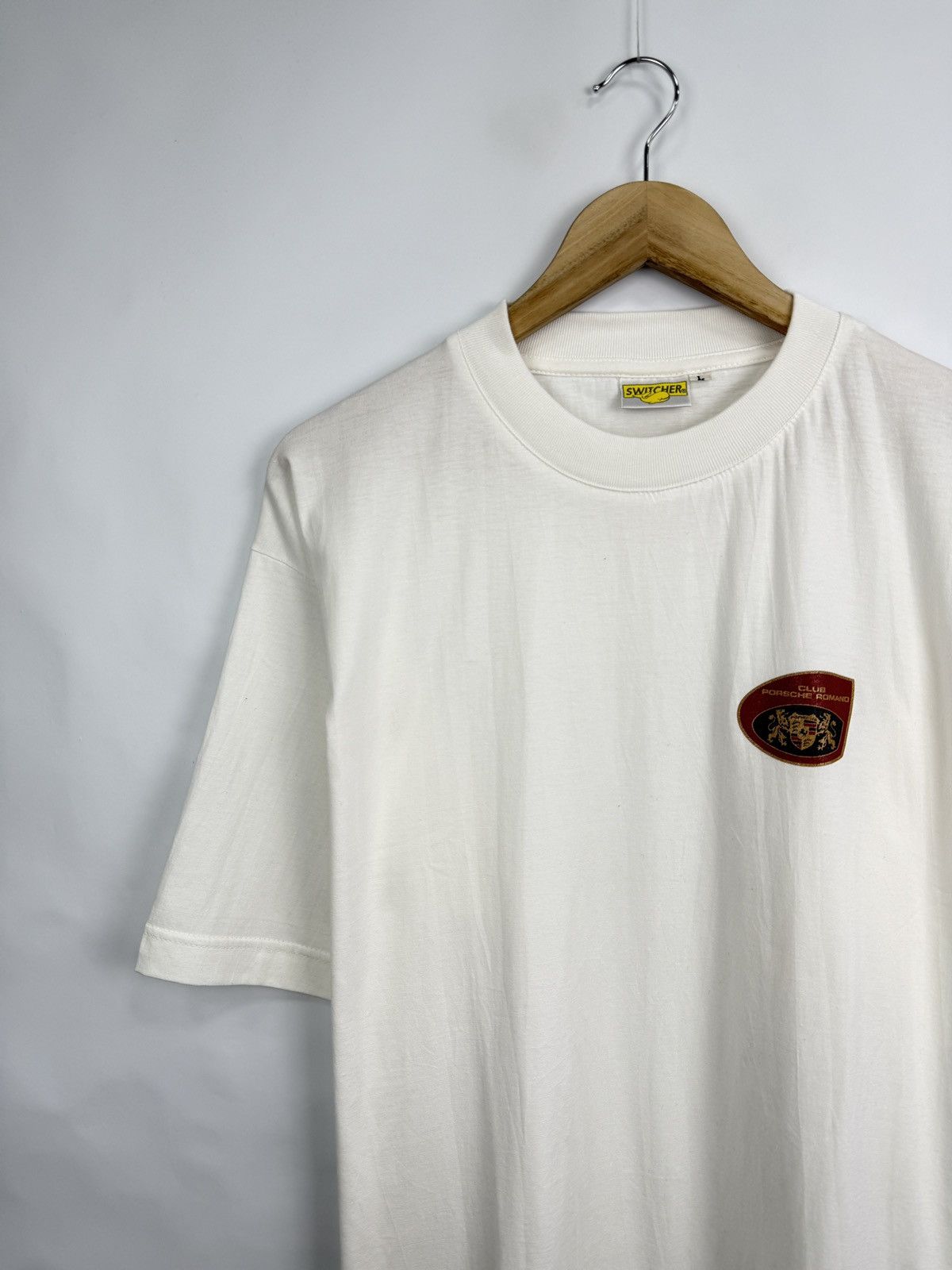 Porsche Design 🇨🇭 Vintage 90s Club Porsche Romand Switzerland T-Shirt Retro Size US L / EU 52-54 / 3 - 2 Thumbnail