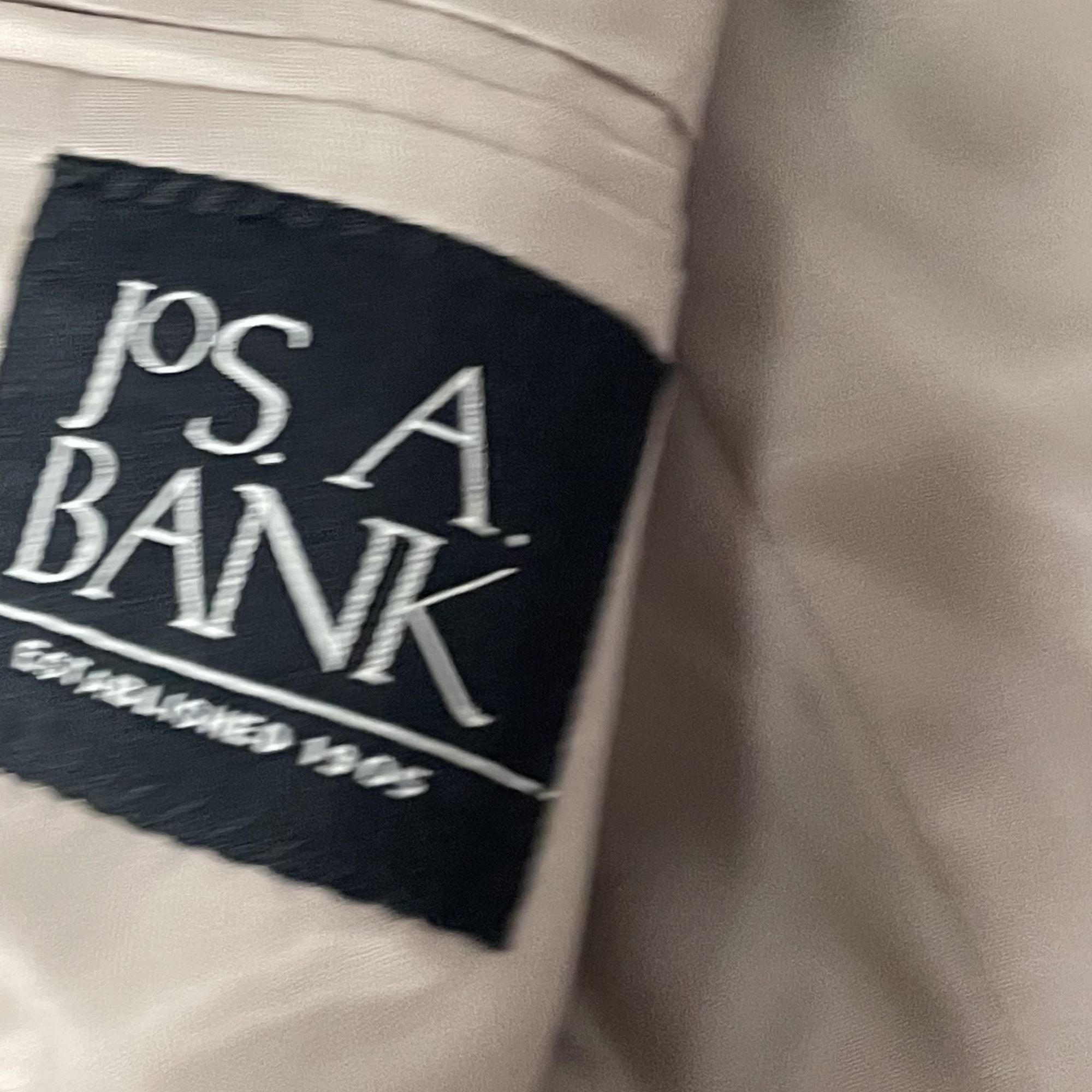 Jos. A. Bank Jos A Bank KHAKI Sport Coat Cotton Jacket CASUAL Jacket Size 38R - 5 Thumbnail