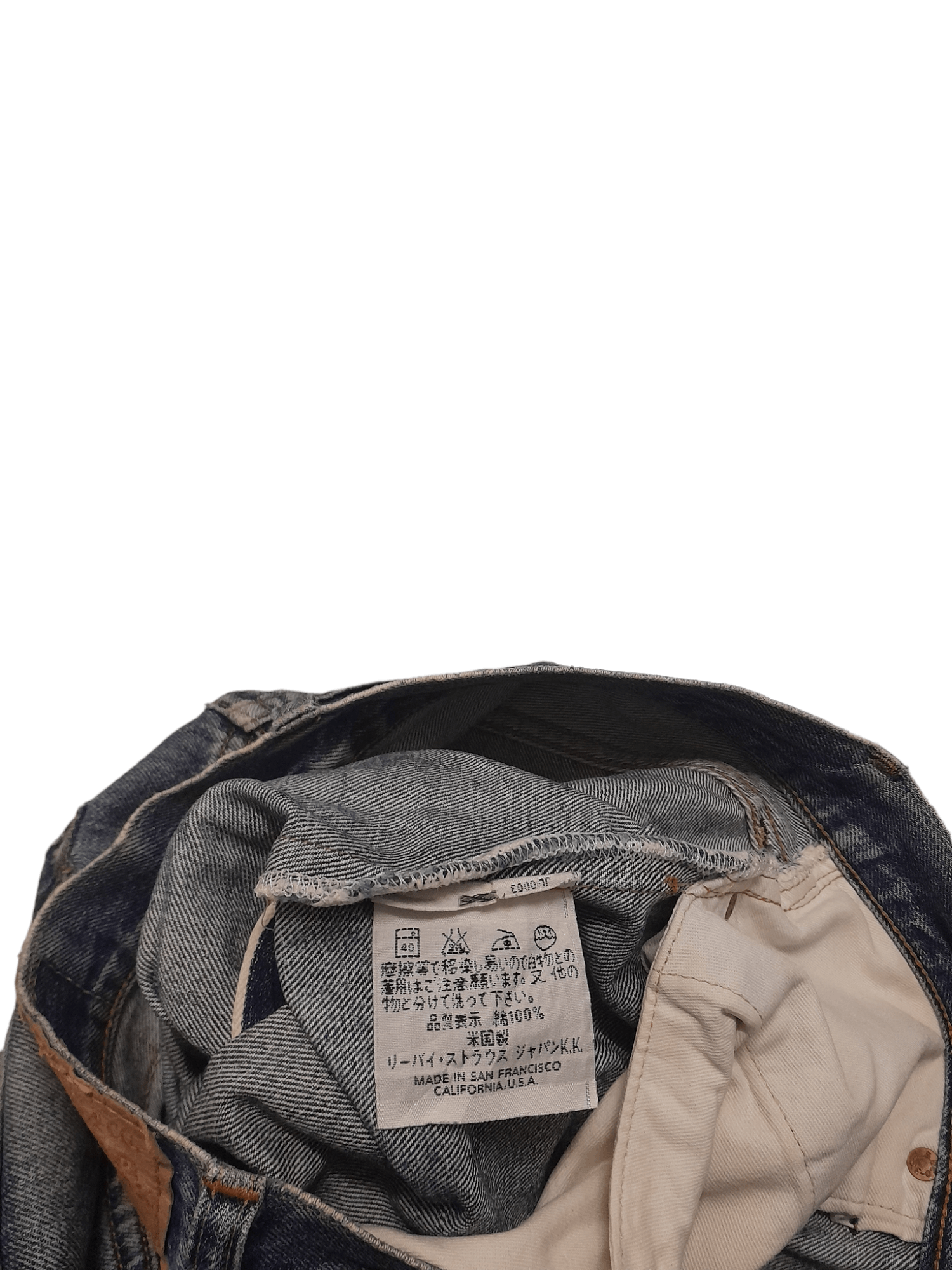 Levi's 90s Levis 501XX Big E Selvedge Button 555 (J9) w30 Size US 30 / EU 46 - 7 Thumbnail