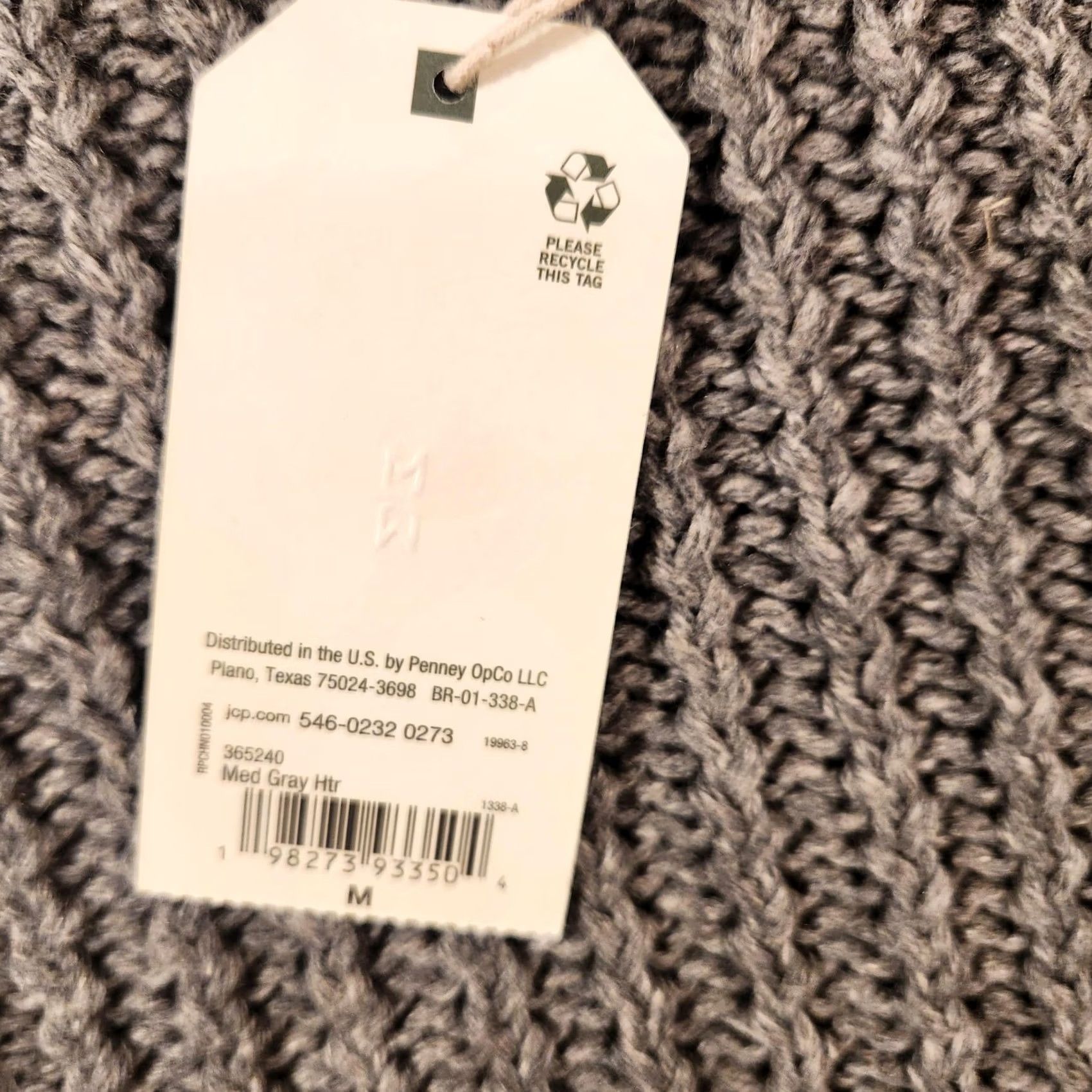 Vintage Mutual Weave Sweater Mens Medium Gray Heather Chunky Knit Crewneck Pullover Size US M / EU 48-50 / 2 - 4 Thumbnail