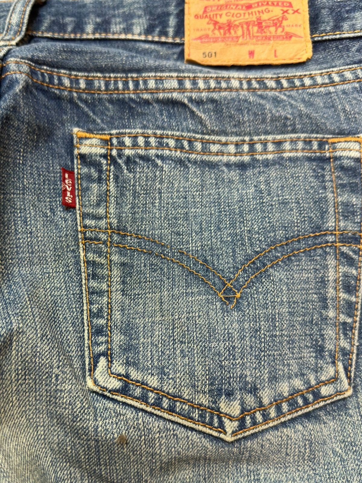 Levi's Vintage Levi’s 501 Mudwash Distressed Denim Size US 31 - 6 Thumbnail