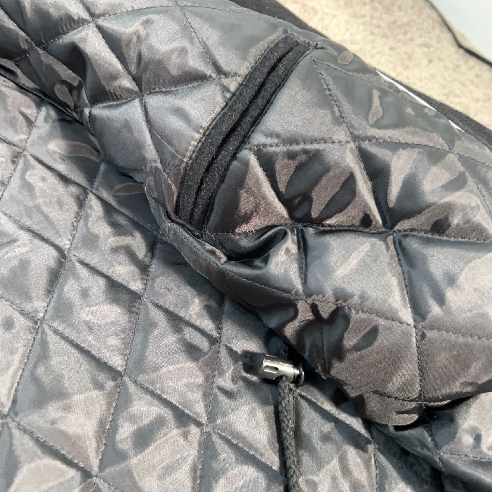 Ralph Lauren VINTAGE Lauren Ralph Lauren Jacket Mens 46R Black Wool Quilted Lined Drawstring Daywear Accessories Womens? Size US S / EU 44-46 / 1 - 6 Thumbnail