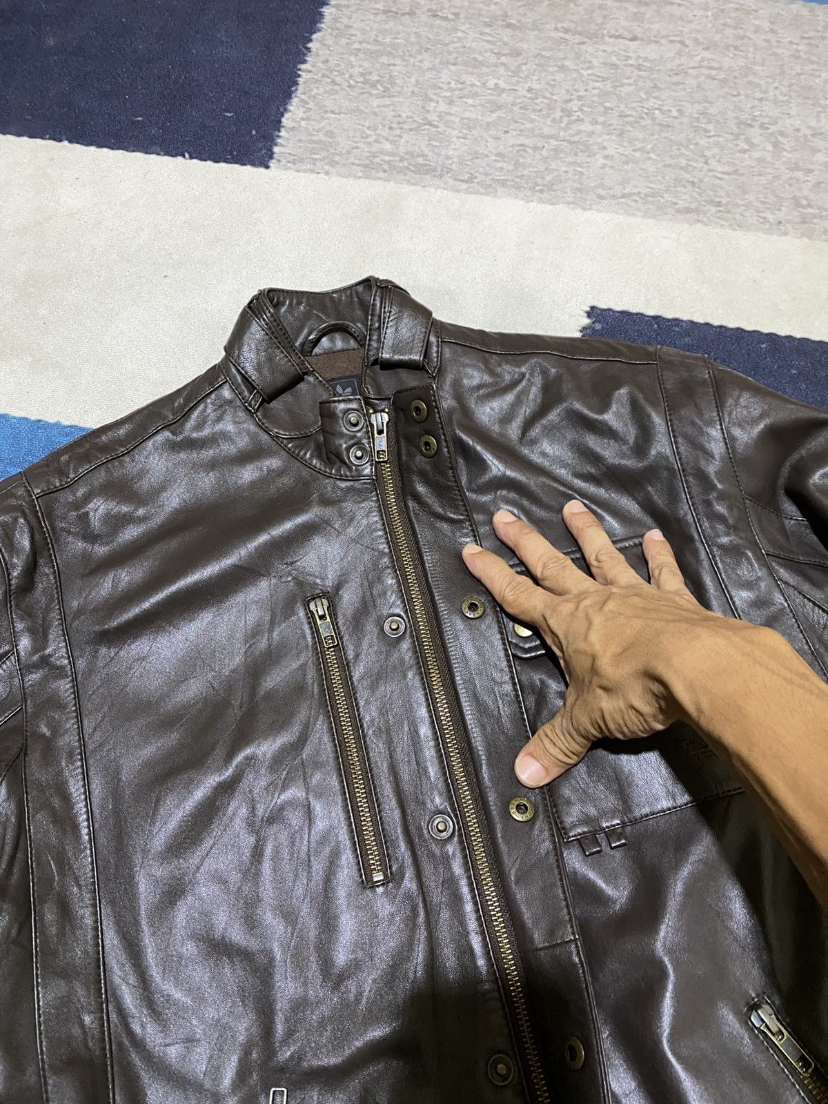 Adidas Vintage Adidas 2006 Leather Bomber Jacket Size US L / EU 52-54 / 3 - 4 Thumbnail