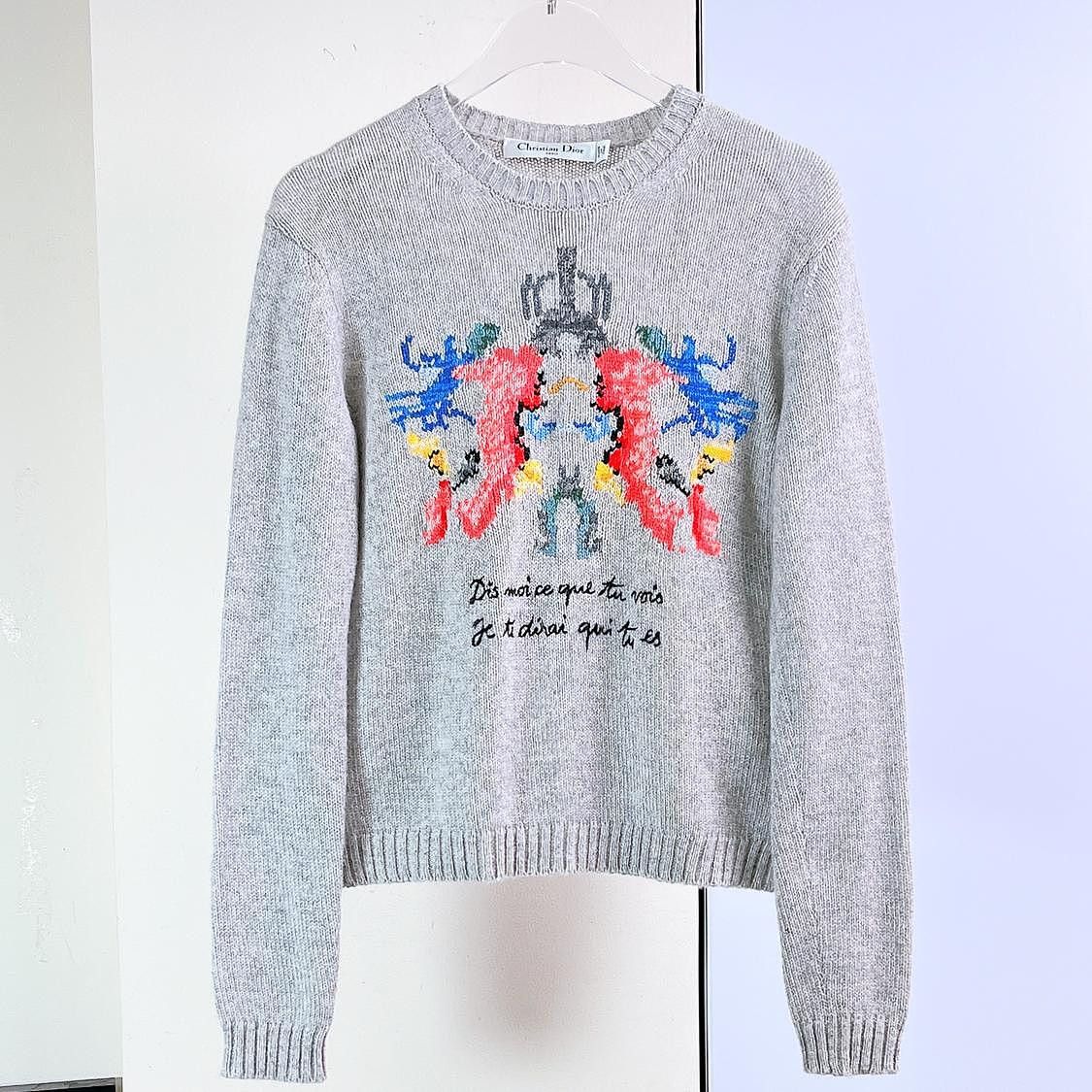 Dior Christian Dior Graphic Knit Sweater Size 34 Size XS / US 0-2 / IT 36-38 - 1 Thumbnail