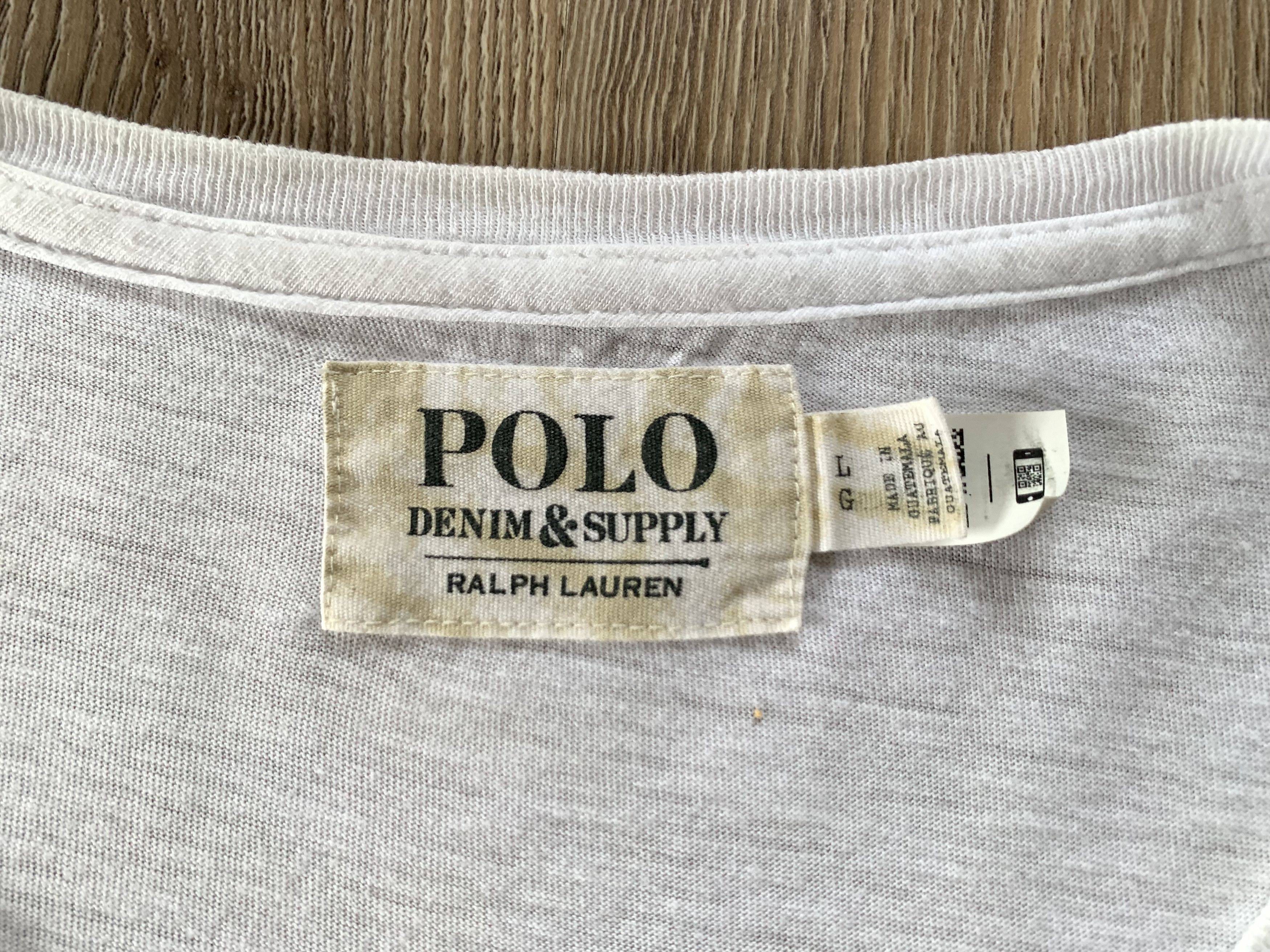Denim & Supply Ralph Lauren × Polo Ralph Lauren × Ralph Lauren Denim & Supply Ralph Lauren White Short Sleeve Print T Shirt Size US L / EU 52-54 / 3 - 5 Thumbnail