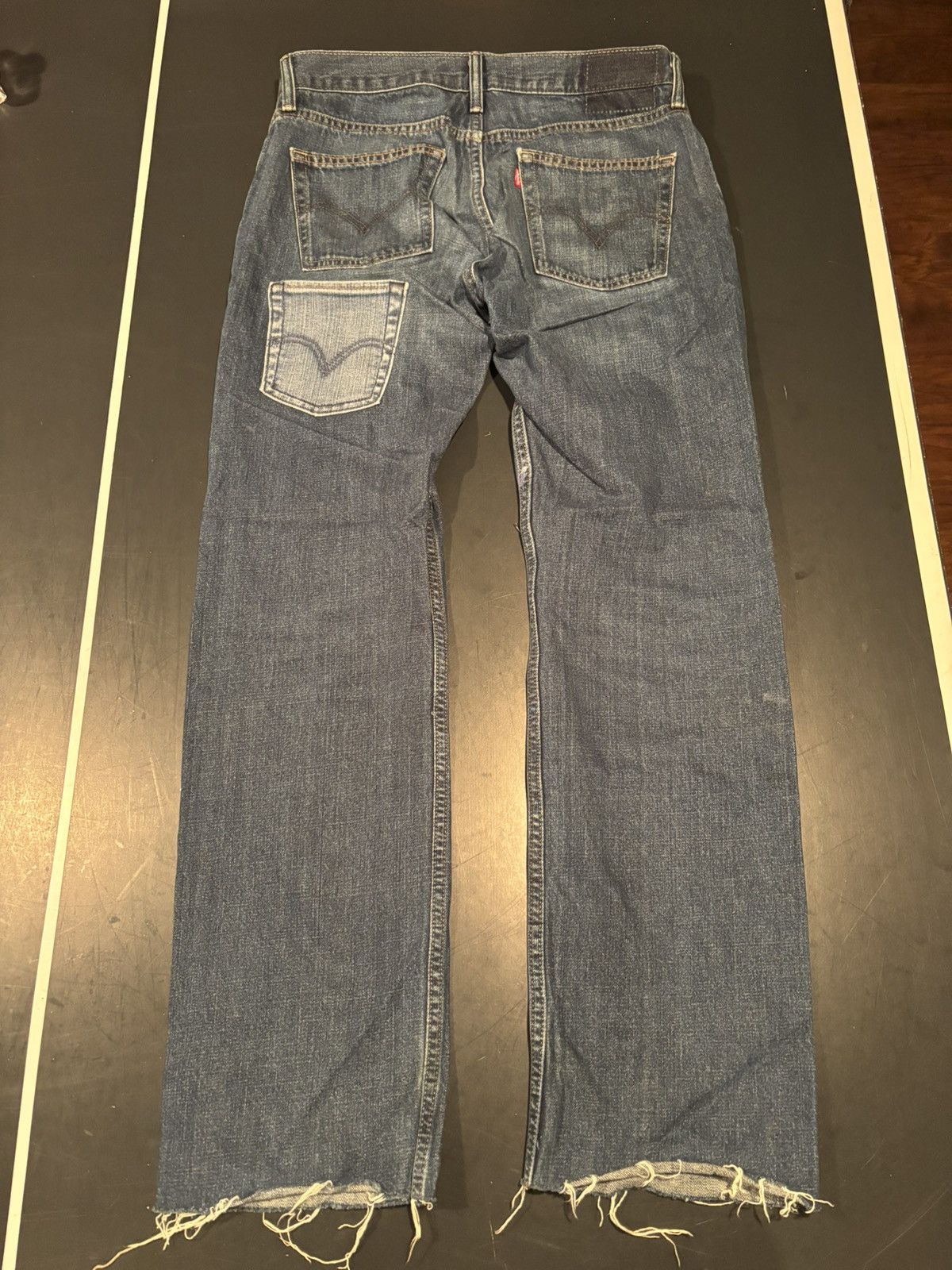 Other Vintage Levis Custom Square Patchwork Baggy Blue Jeans Size US 34 / EU 50 - 3 Thumbnail